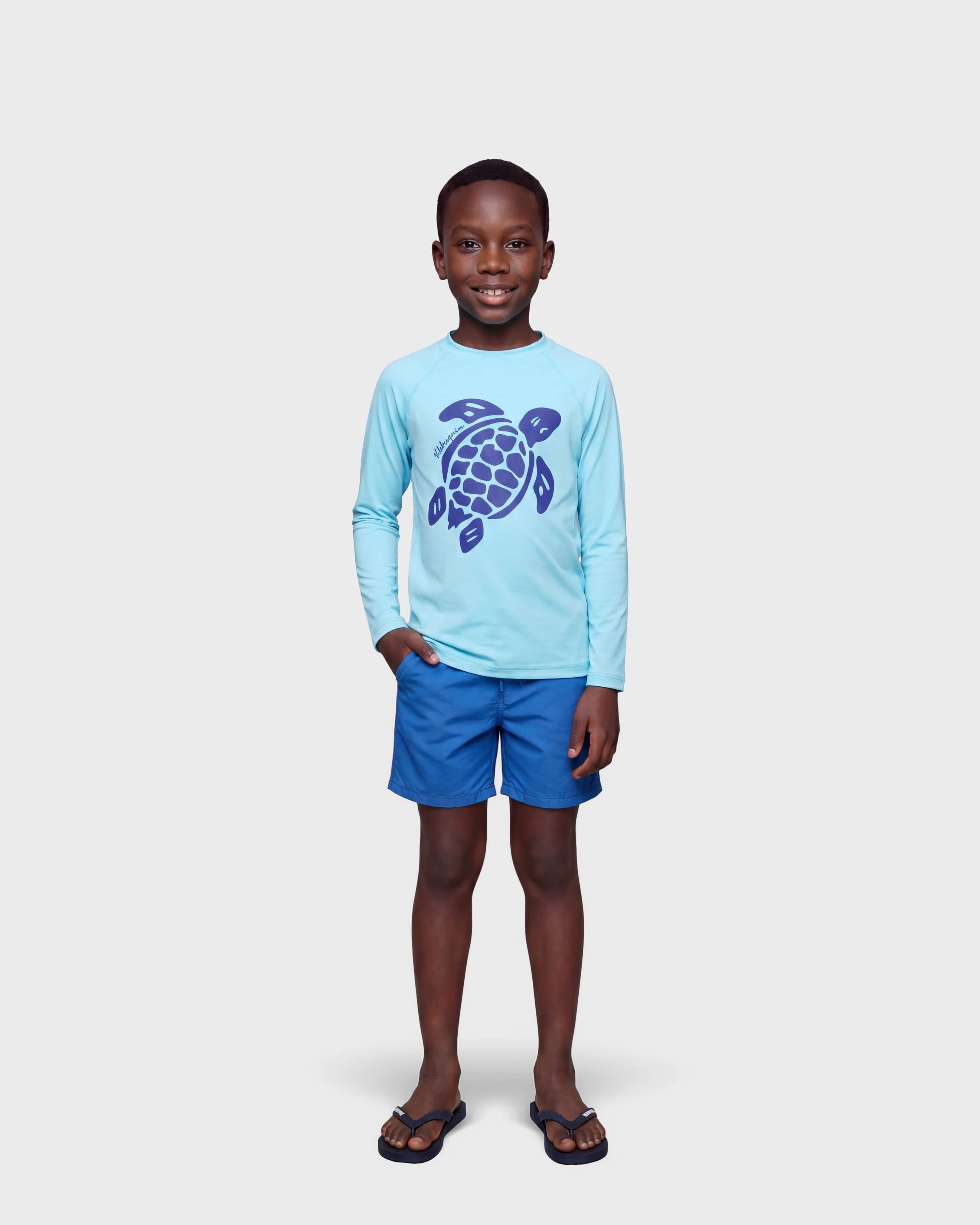 Boys Long sleeve Rashguard Turtle OXYGENE frontworn view
