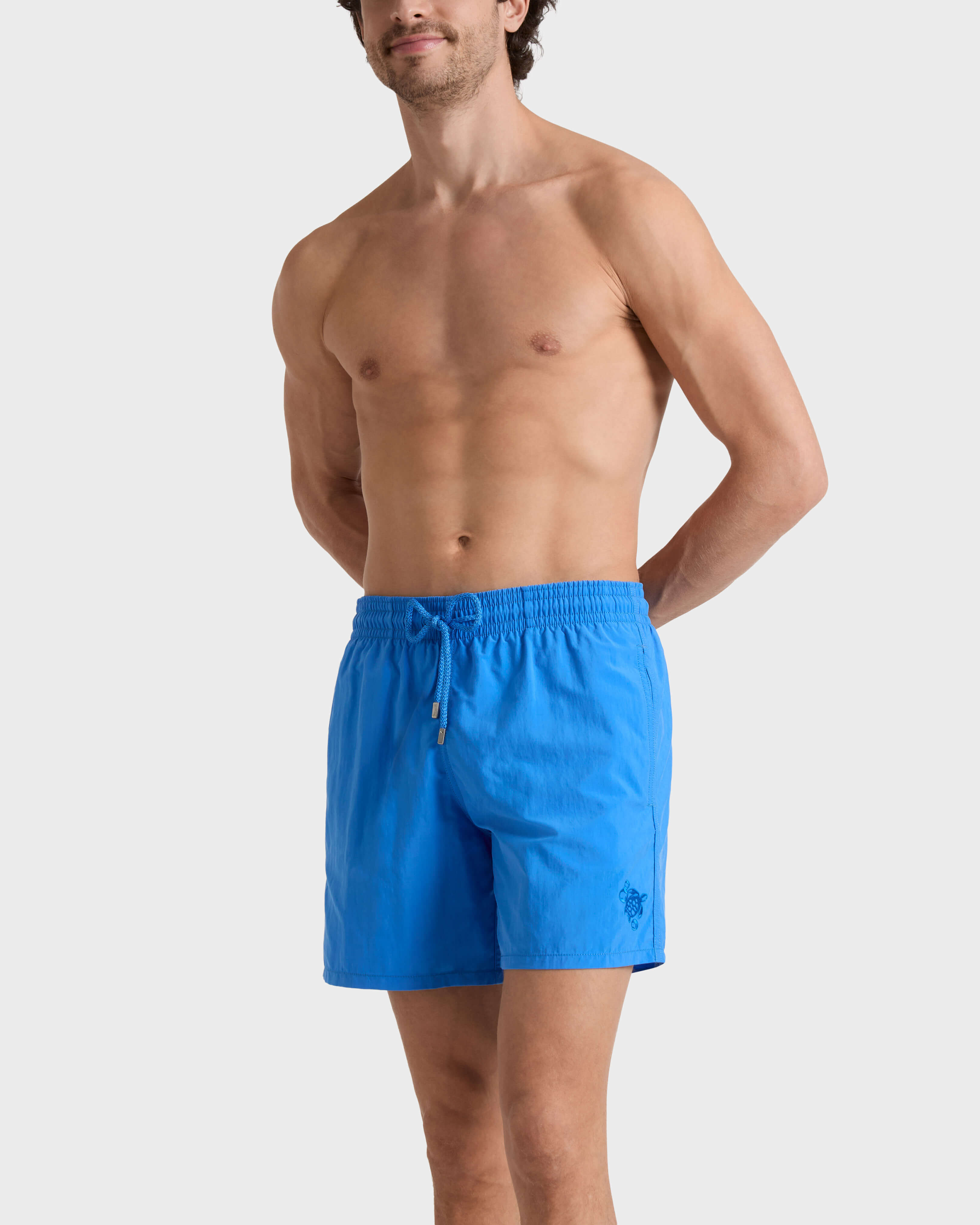 Pantaloncini mare uomo idroreattivi Bubble Turtles 3D EARTHENWARE frontworn view