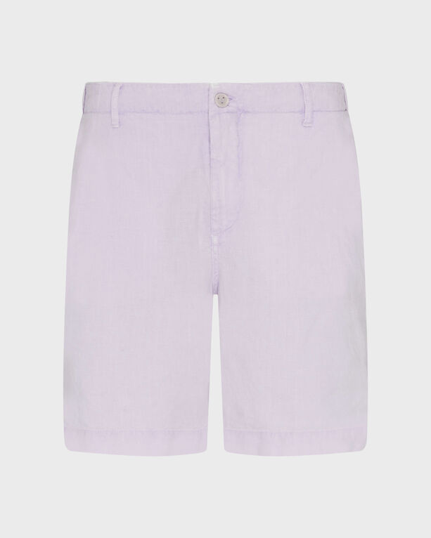 Vilebrequin - Men Mineral Dye Linen Bermuda Shorts - Bermuda - Brad - Purple - Size M