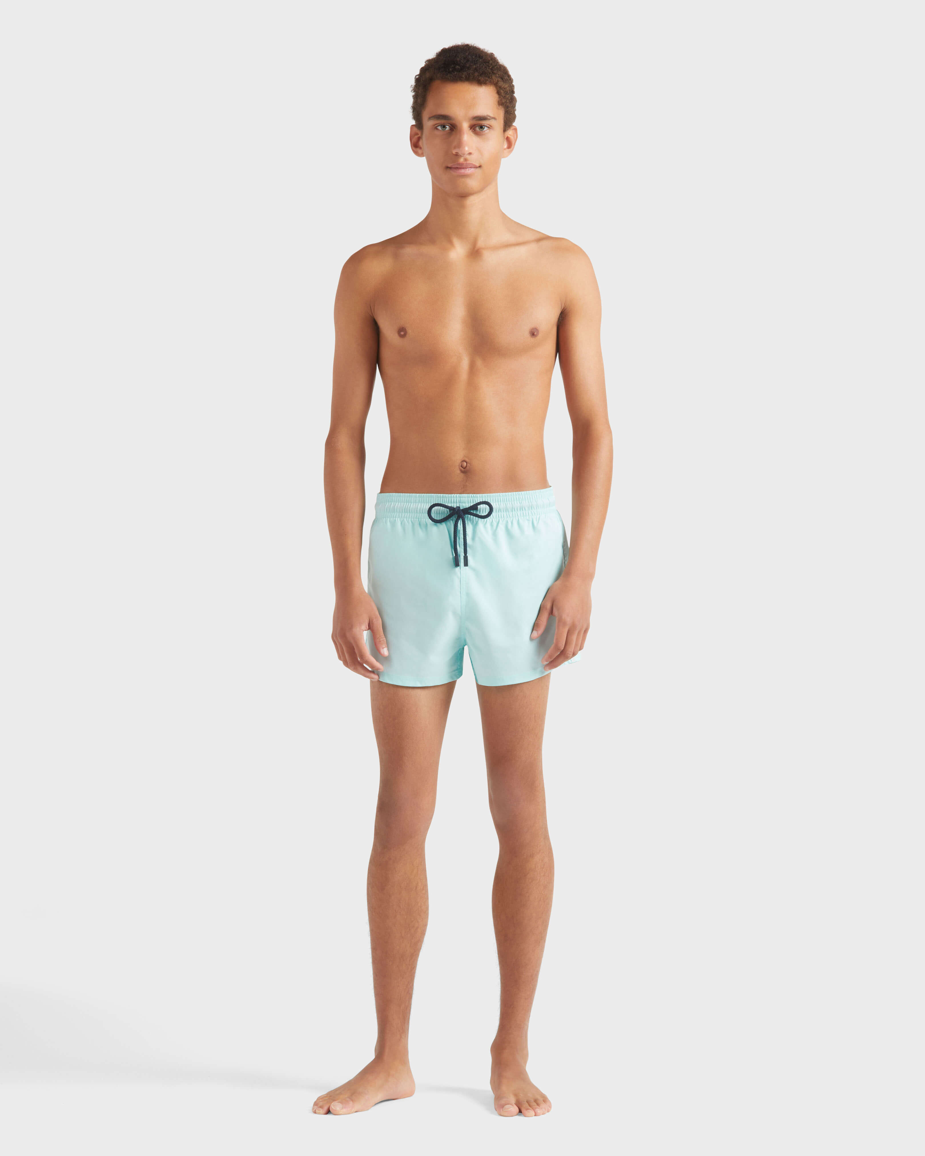 Men Swimwear Short and Fitted Stretch Solid PACIFIC frontworn view