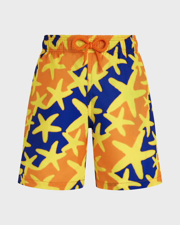 Vilebrequin - Ultraleichte Und Verstaubare Starlight Badeshorts Für Jungen - Bademode - Jihin - Orange - Größe 12 Vilebrequin - Ultraleichte Und Verstaubare Starlight Badeshorts Für Jungen - Bademode - Jihin - Orange - Größe 12