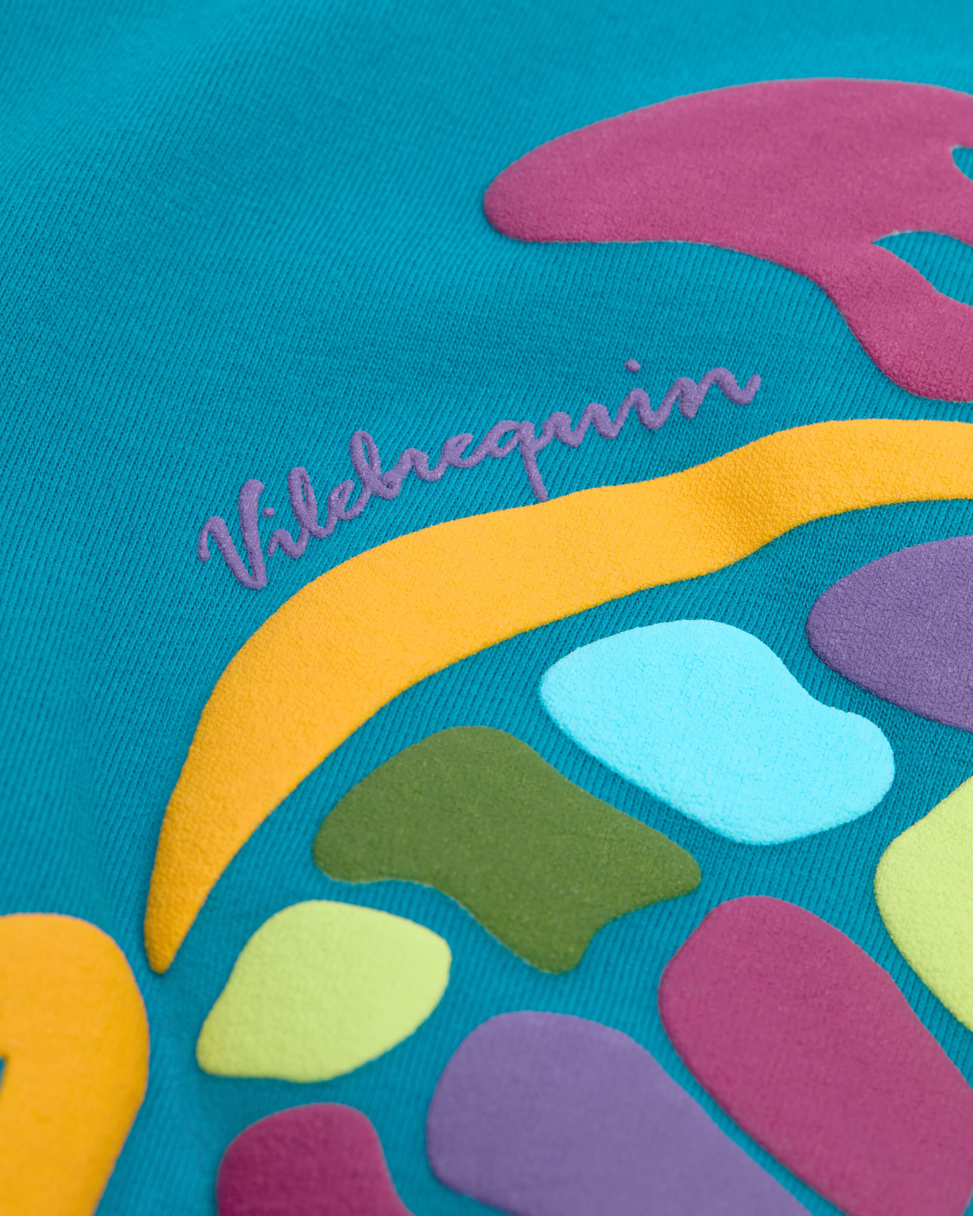 Camiseta extragrande de algodón orgánico con estampado Big Turtle para niño COIN COIN look1 view