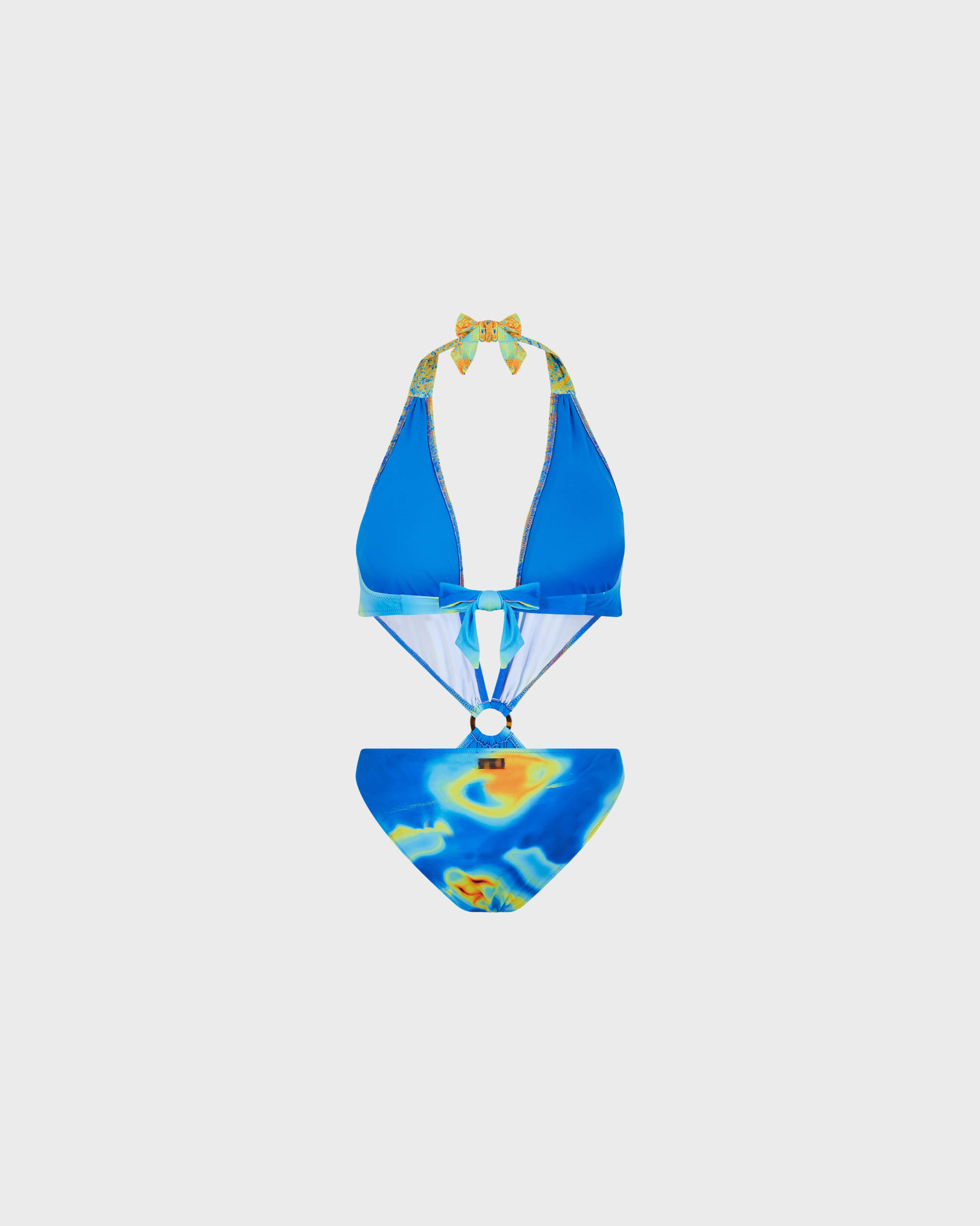 Women Trikini One-piece Swimsuit Bathymétrie Des Oceans PALACE back view