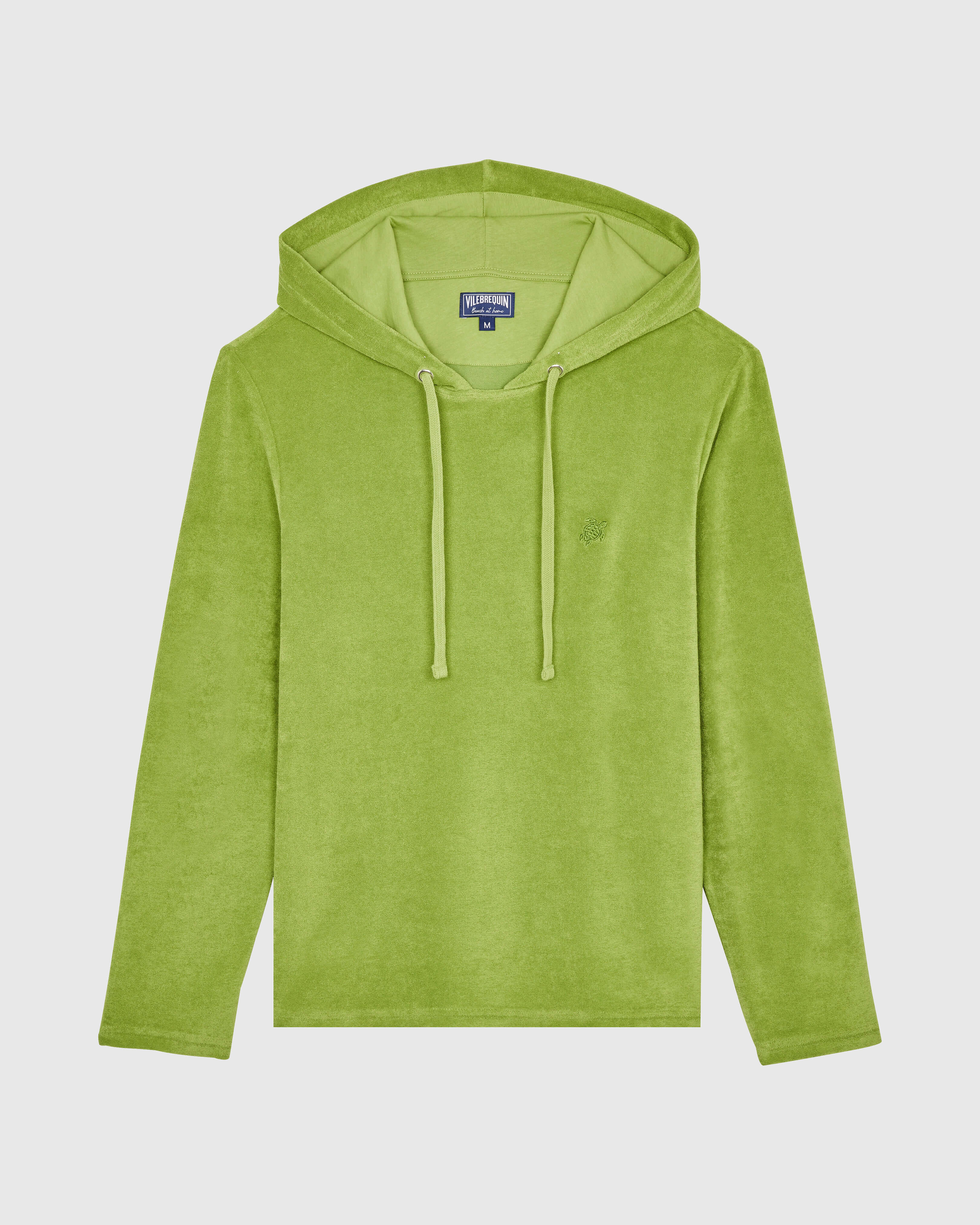 Men Terry Long-sleeves Hooded T-shirt CAMOUPLAGE front view