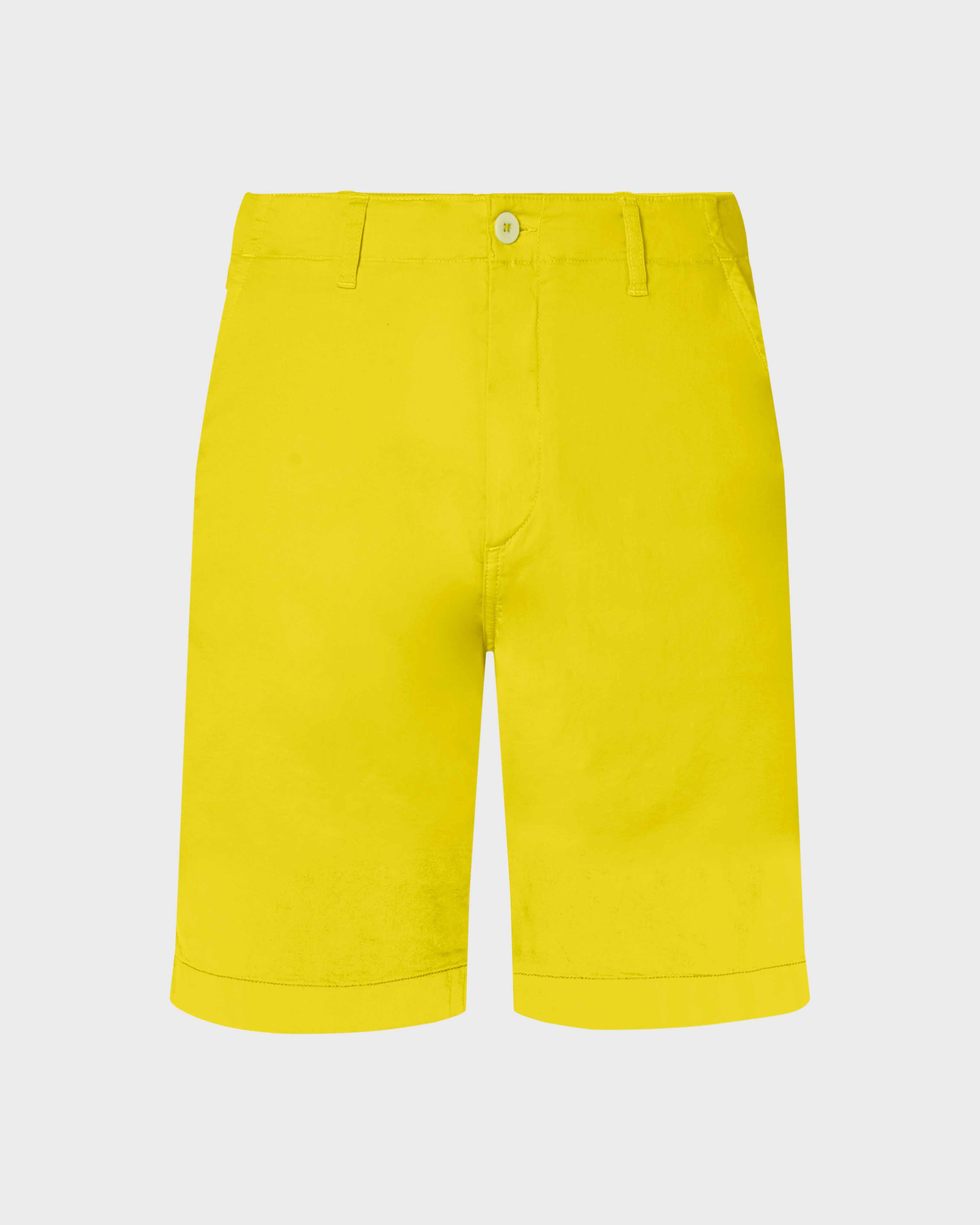 Bermuda en coton et tencel homme uni SOLEIL front view