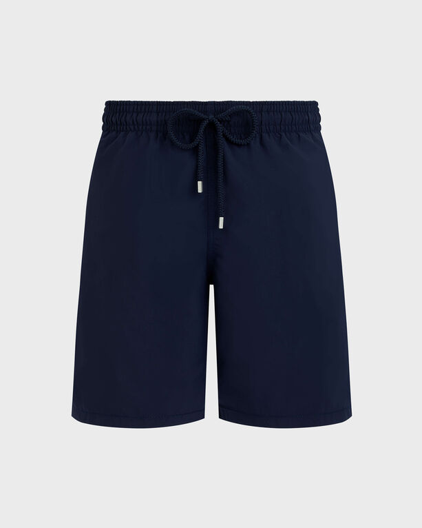 Vilebrequin - Men Long Swim Shorts Solid - Swimwear - Okoa - Blue - Size S
