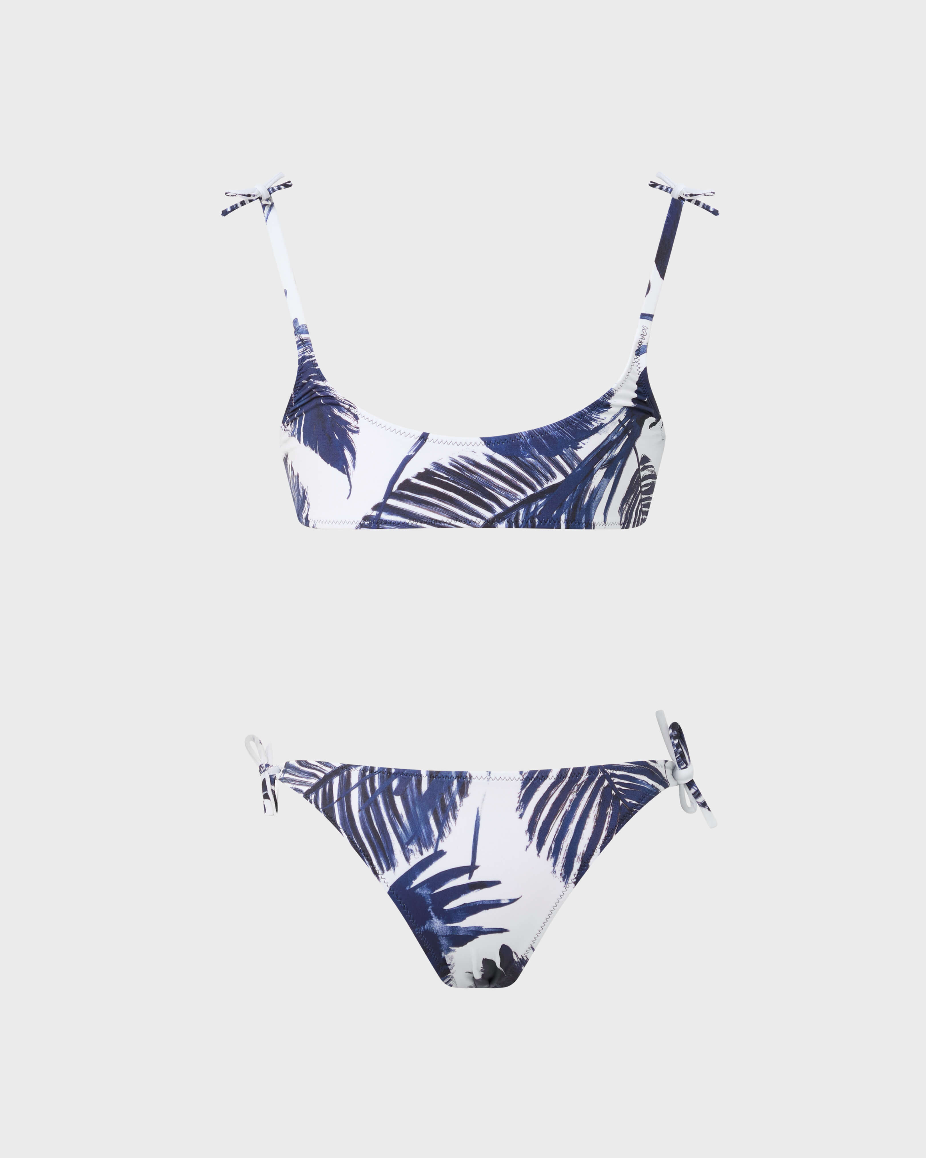 Maillot de bain deux pièces fille Papagaio BLANC front view