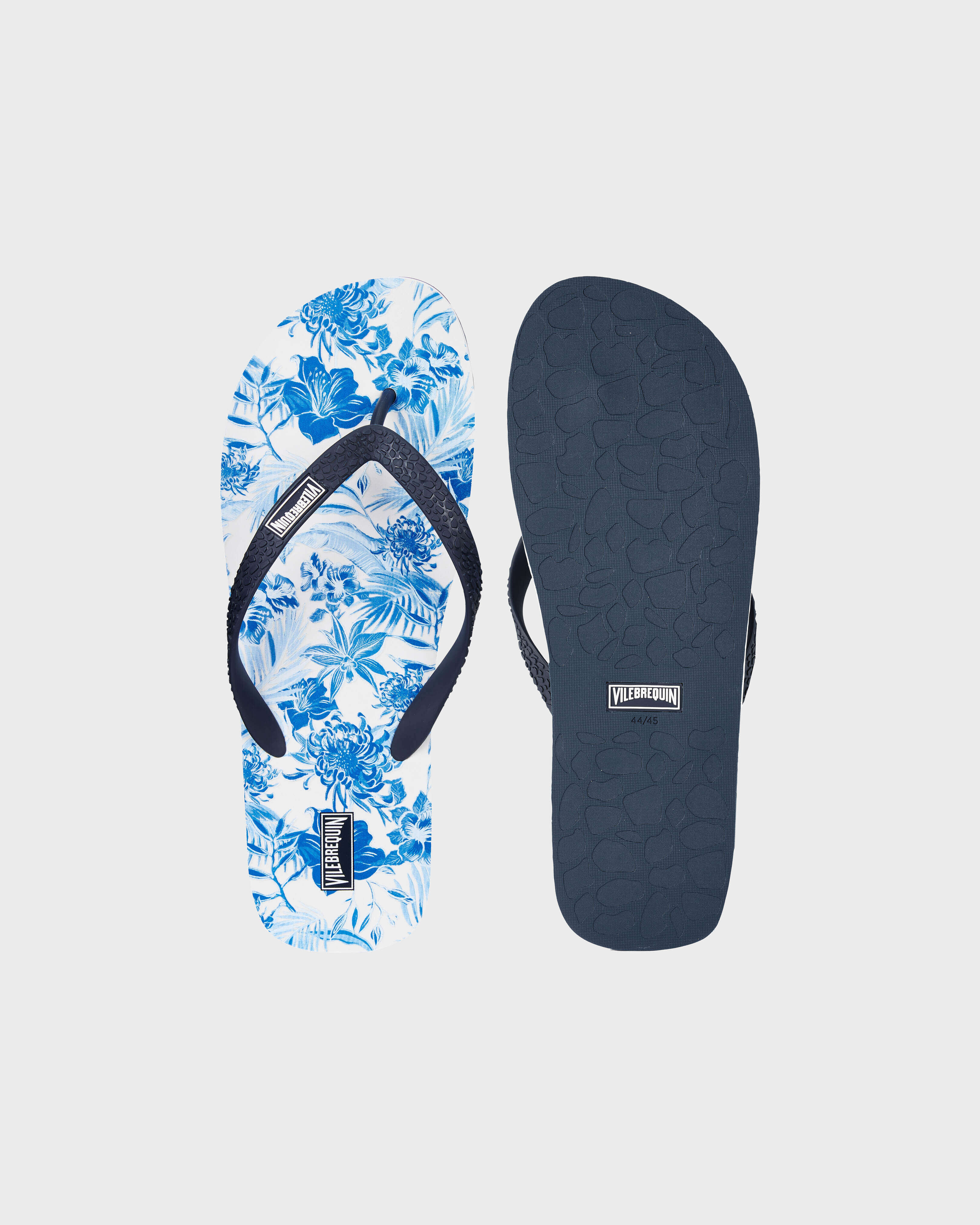 Chanclas con estampado Tahiti Flowers para hombre BLANCO front view