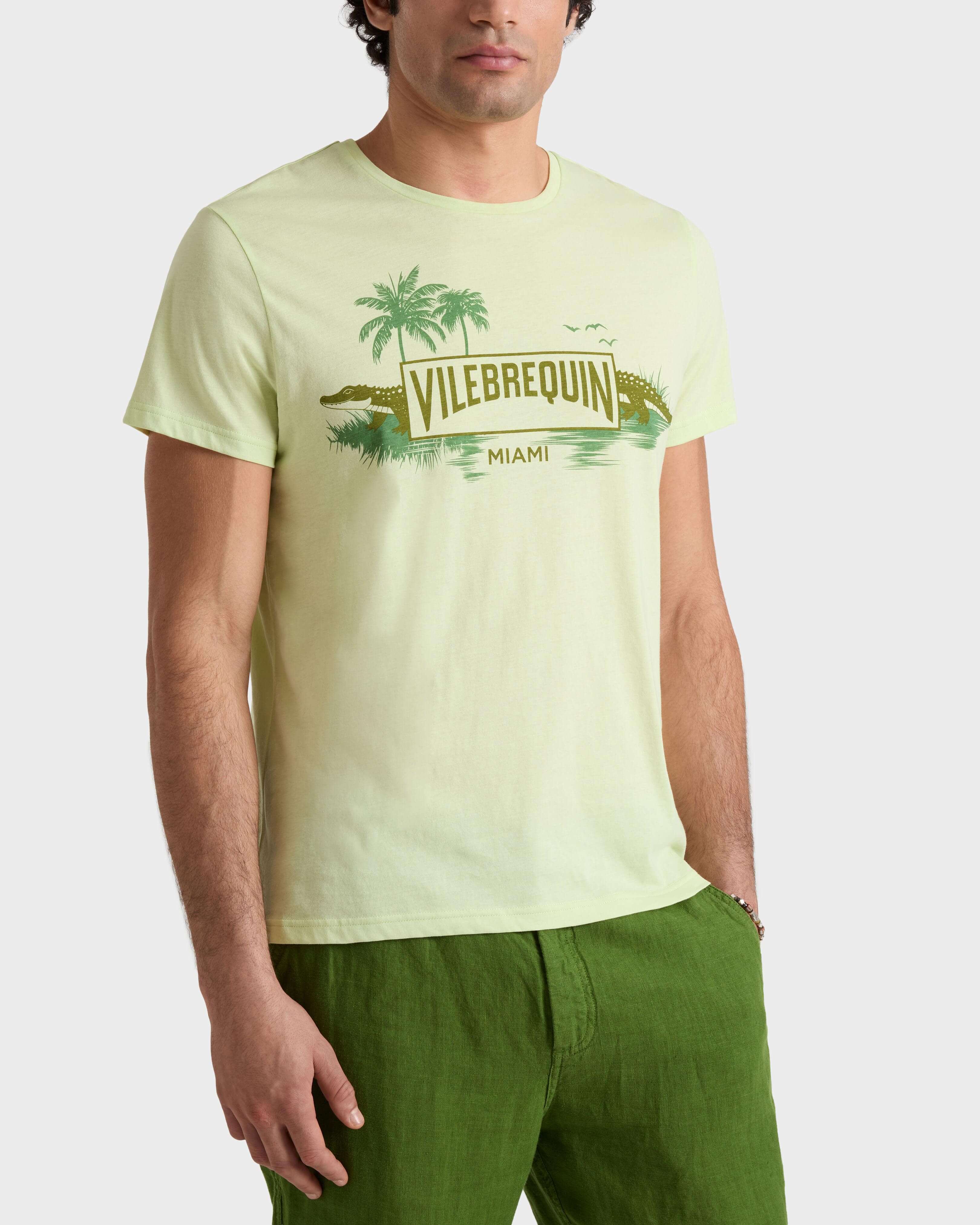 City T-Shirt aus Bio-Baumwolle für Herren MACAROON frontworn view