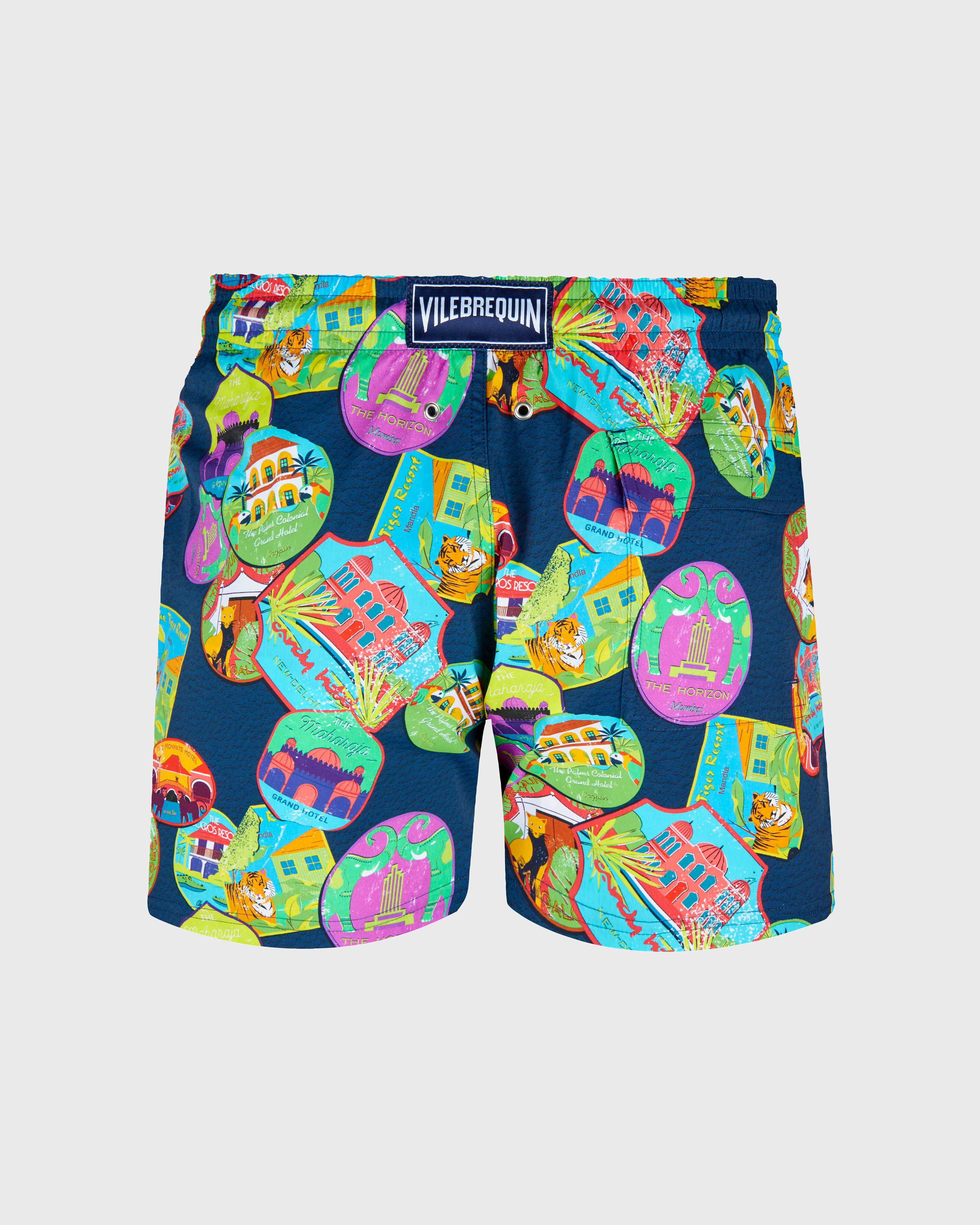 Bañador elástico con estampado Indian Resorts para hombre GOA back view