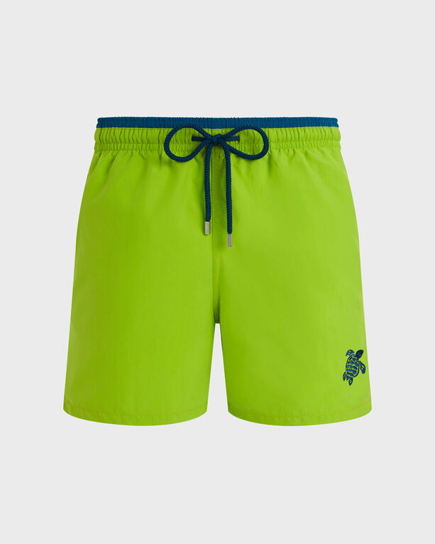 Vilebrequin - Zweifarbige Solid Bicolore Badeshorts Für Herren - Bademode - Moka - Grün - Größe XXXL Vilebrequin - Zweifarbige Solid Bicolore Badeshorts Für Herren - Bademode - Moka - Grün - Größe XXXL