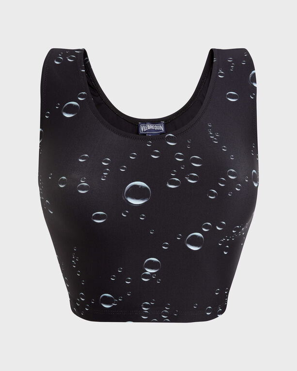 Vilebrequin - Women Tankini Top Bubble 3d - Rashguard - Frost - Black - Size XS