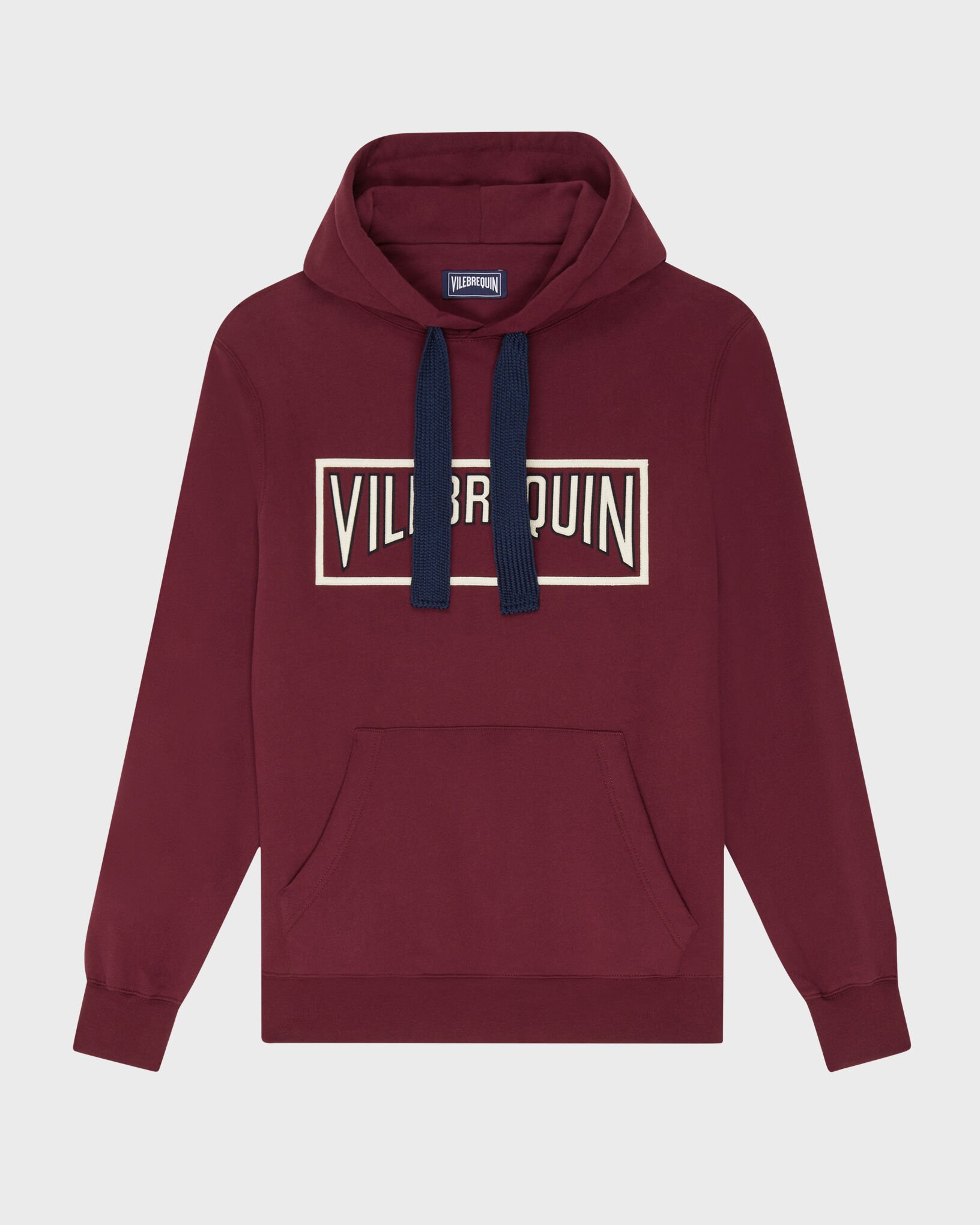 Men Cotton Hoodie Sweatshirt Solid BACCHUS front view