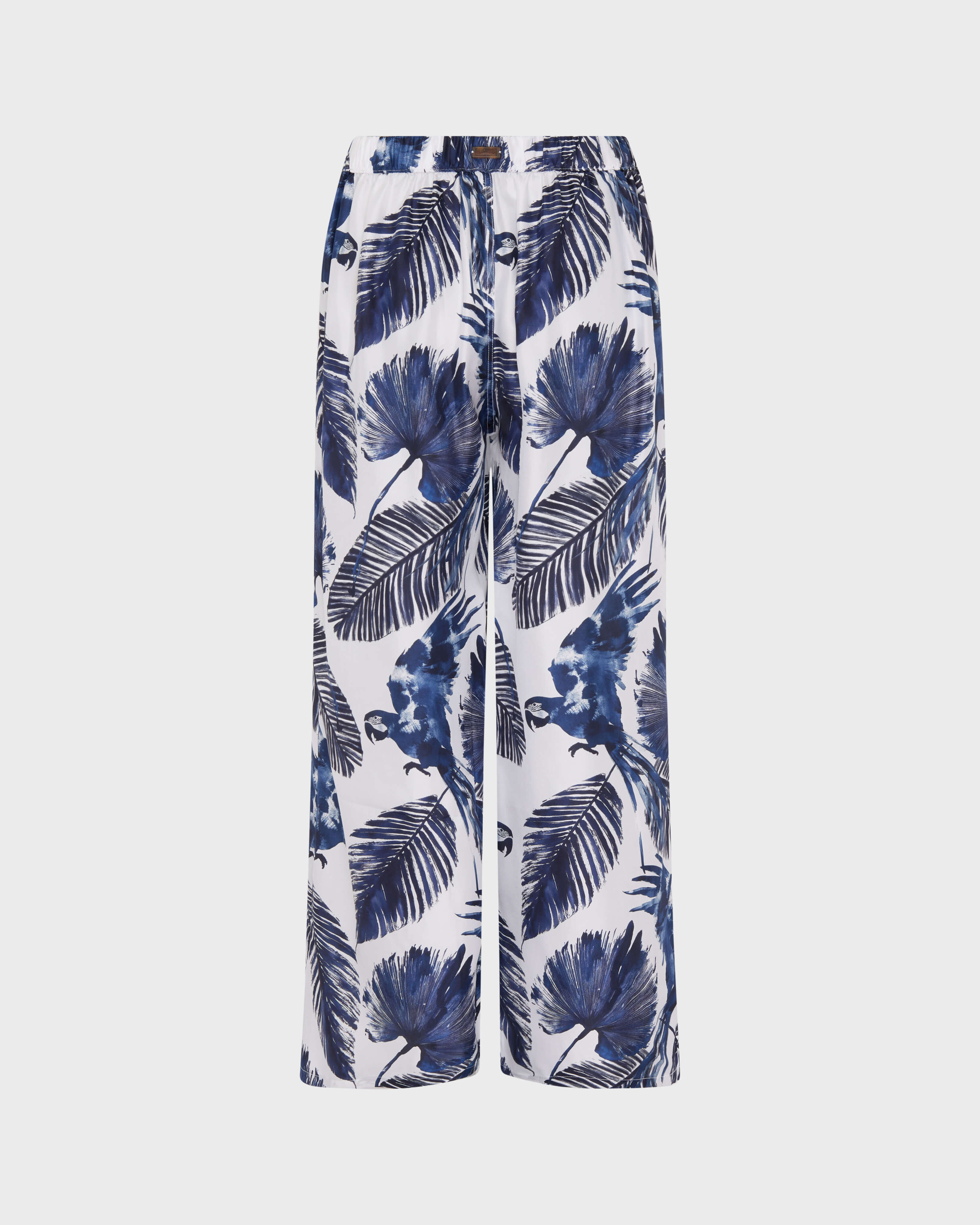 Papagaio Seidenhose mit weitem Bein für Damen WEISS back view