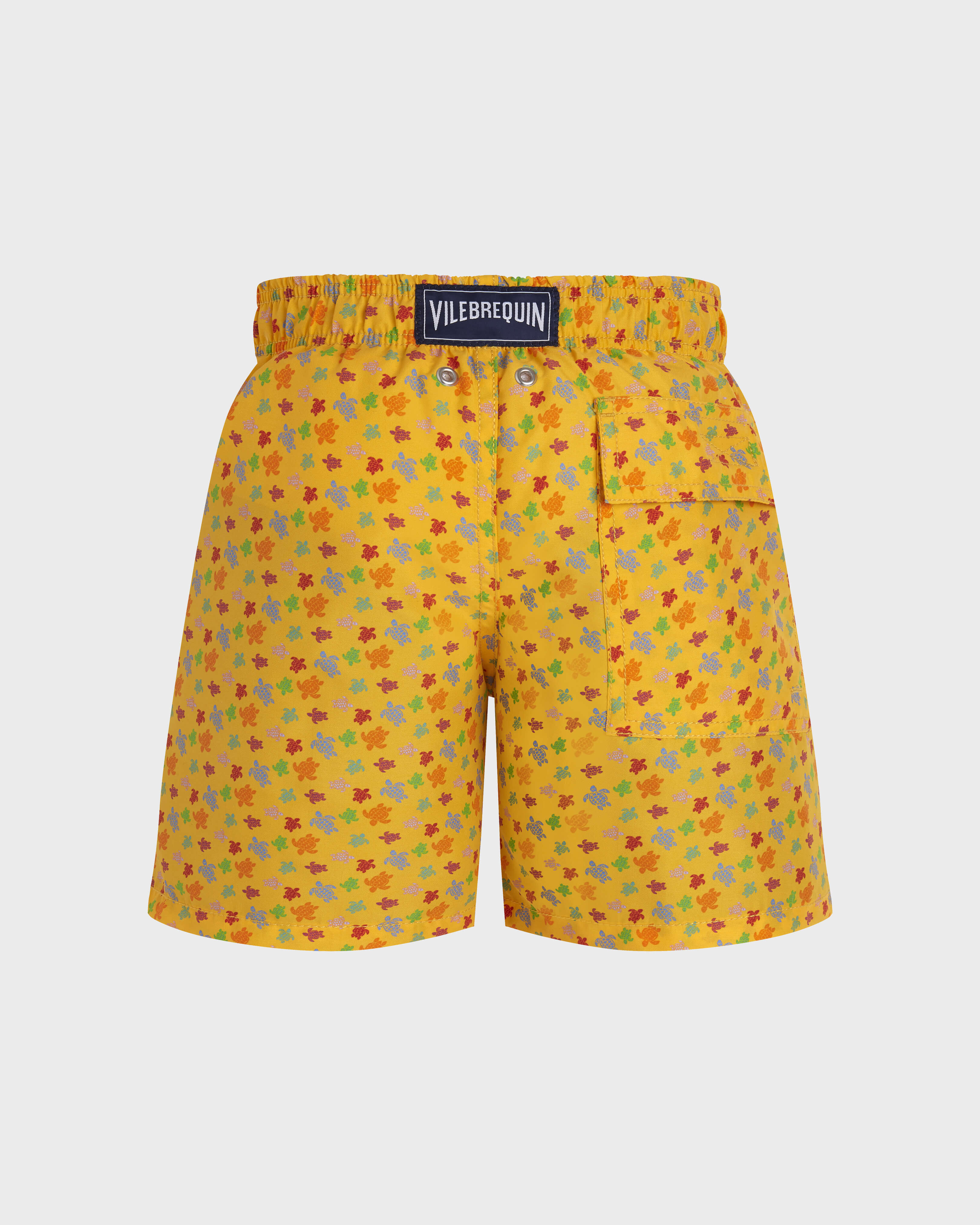 Boys Swim Shorts Micro Ronde des Tortues CORN back view
