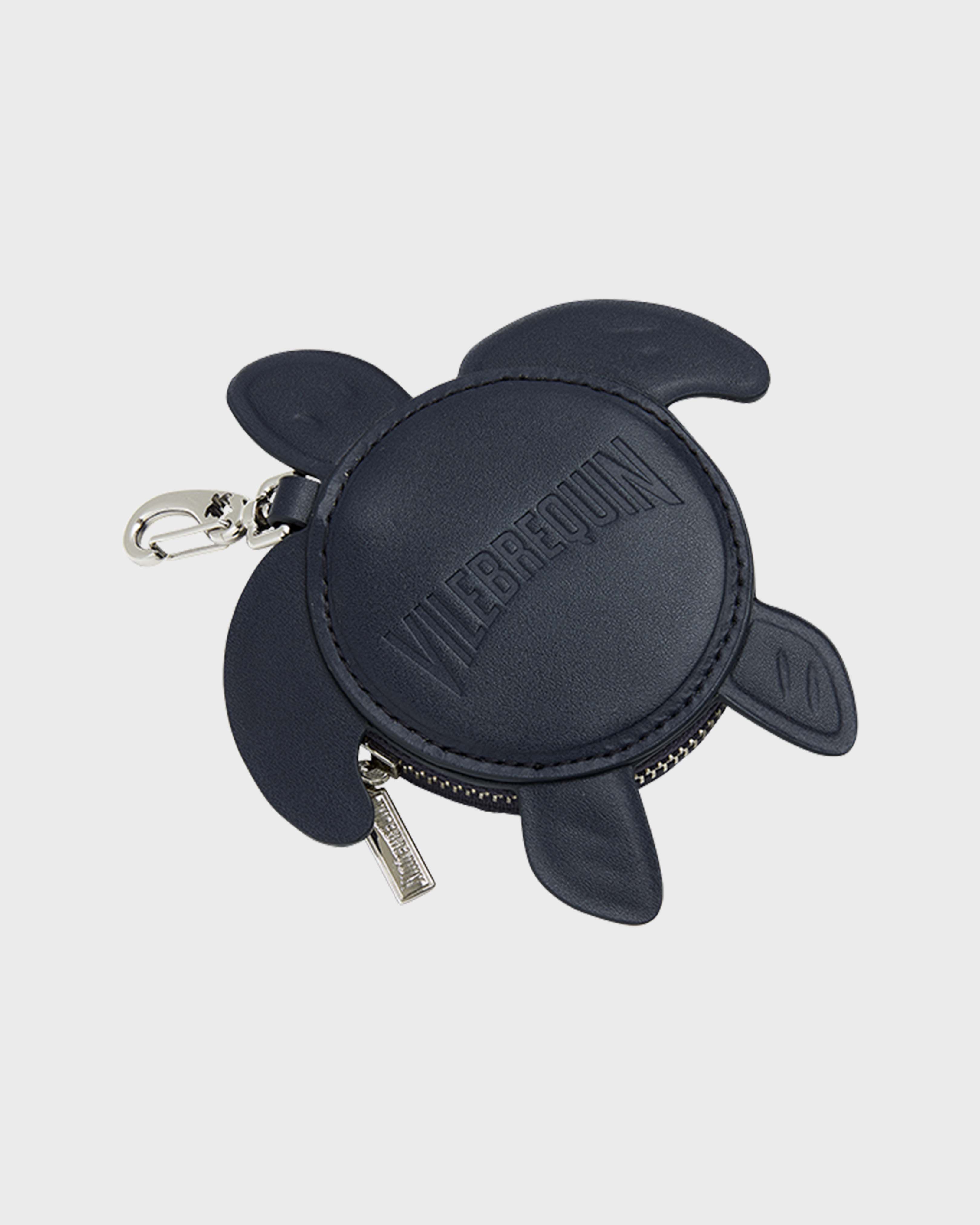 Navy Turtle Coin Purse NAVY front view