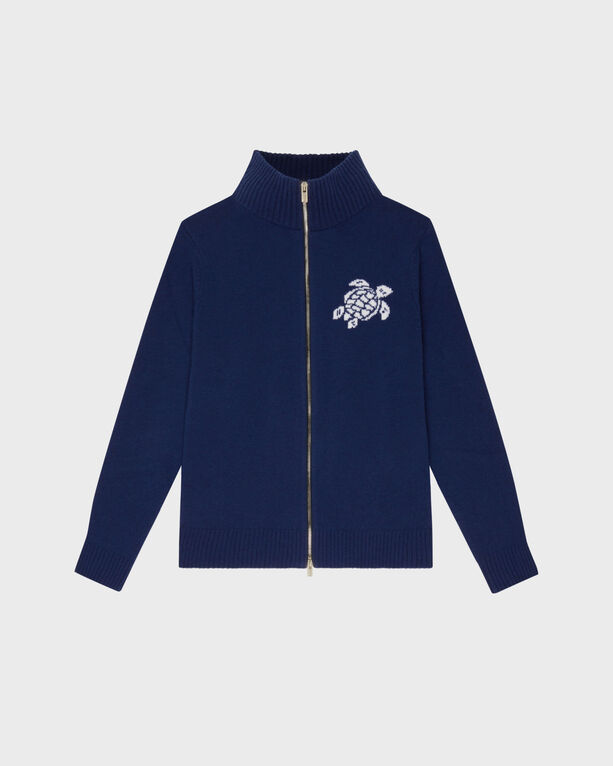 Vilebrequin - Turtle Pulloverjacke Aus Kaschmir Und Wolle Für Herren - Pullover - Juan - Blau - Größe XXL Vilebrequin - Turtle Pulloverjacke Aus Kaschmir Und Wolle Für Herren - Pullover - Juan - Blau - Größe XXL