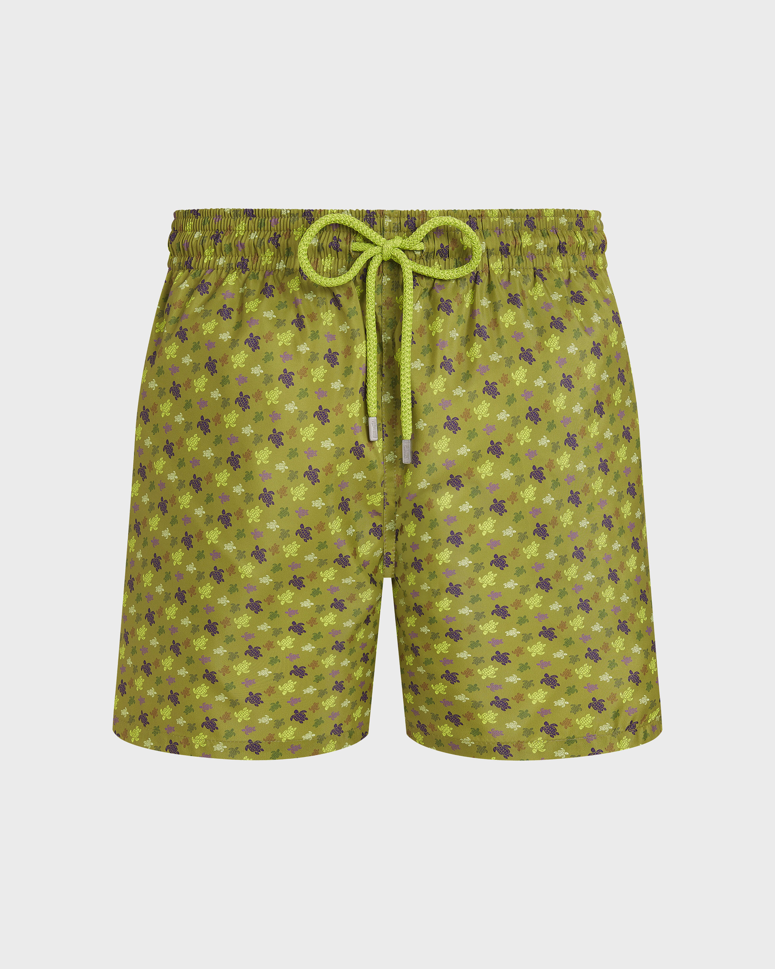 Men Ultra-light and packable Swim Shorts Micro Ronde des Tortues WORMWOOD front view