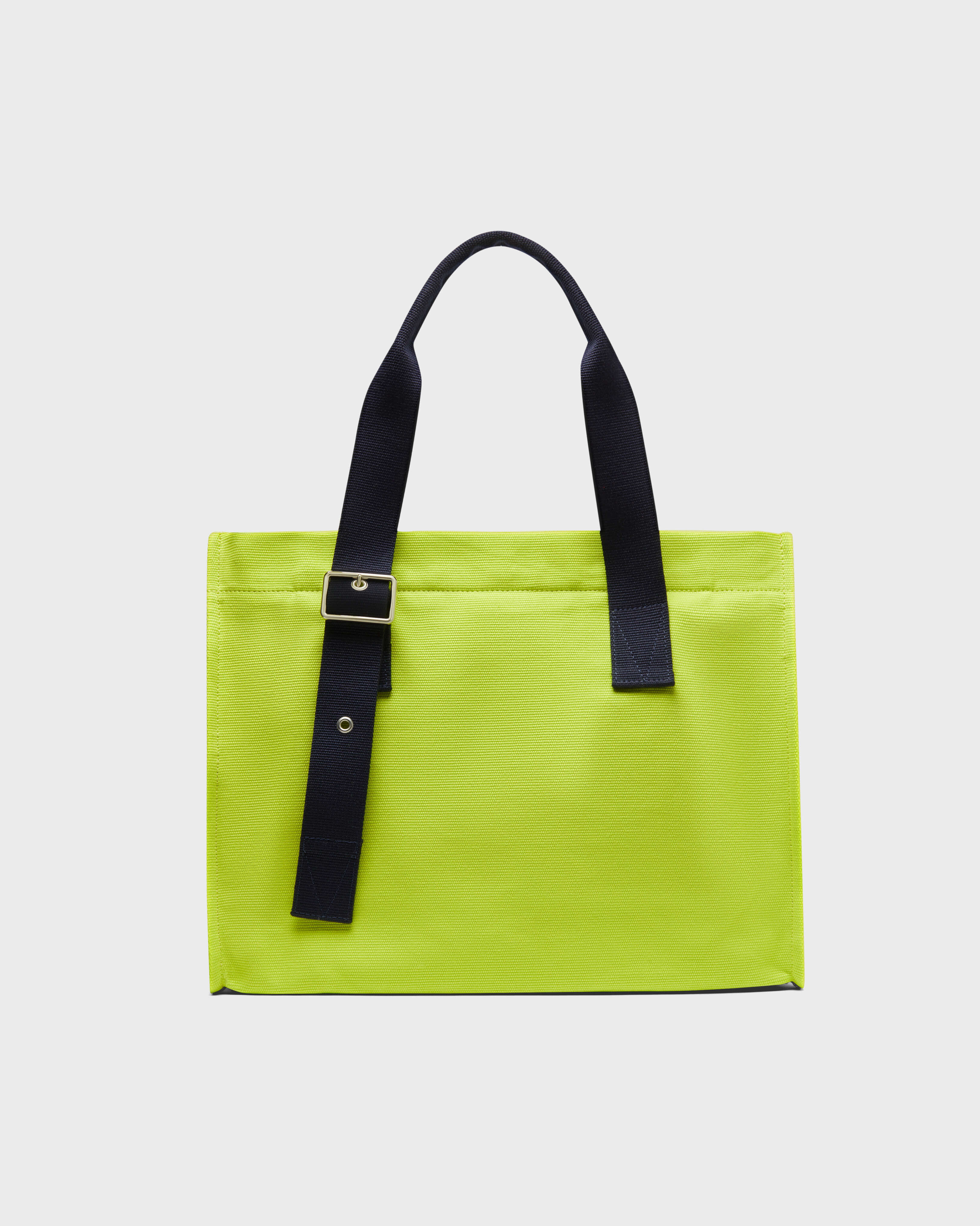 Unisex Small Beach Bag Solid CHARTREUSE back view