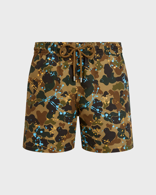 Vilebrequin – Camo Splash Badeshorts Für Herren – Vbq X Palm Angels – Bademode – Moorea – Marone – Größe M