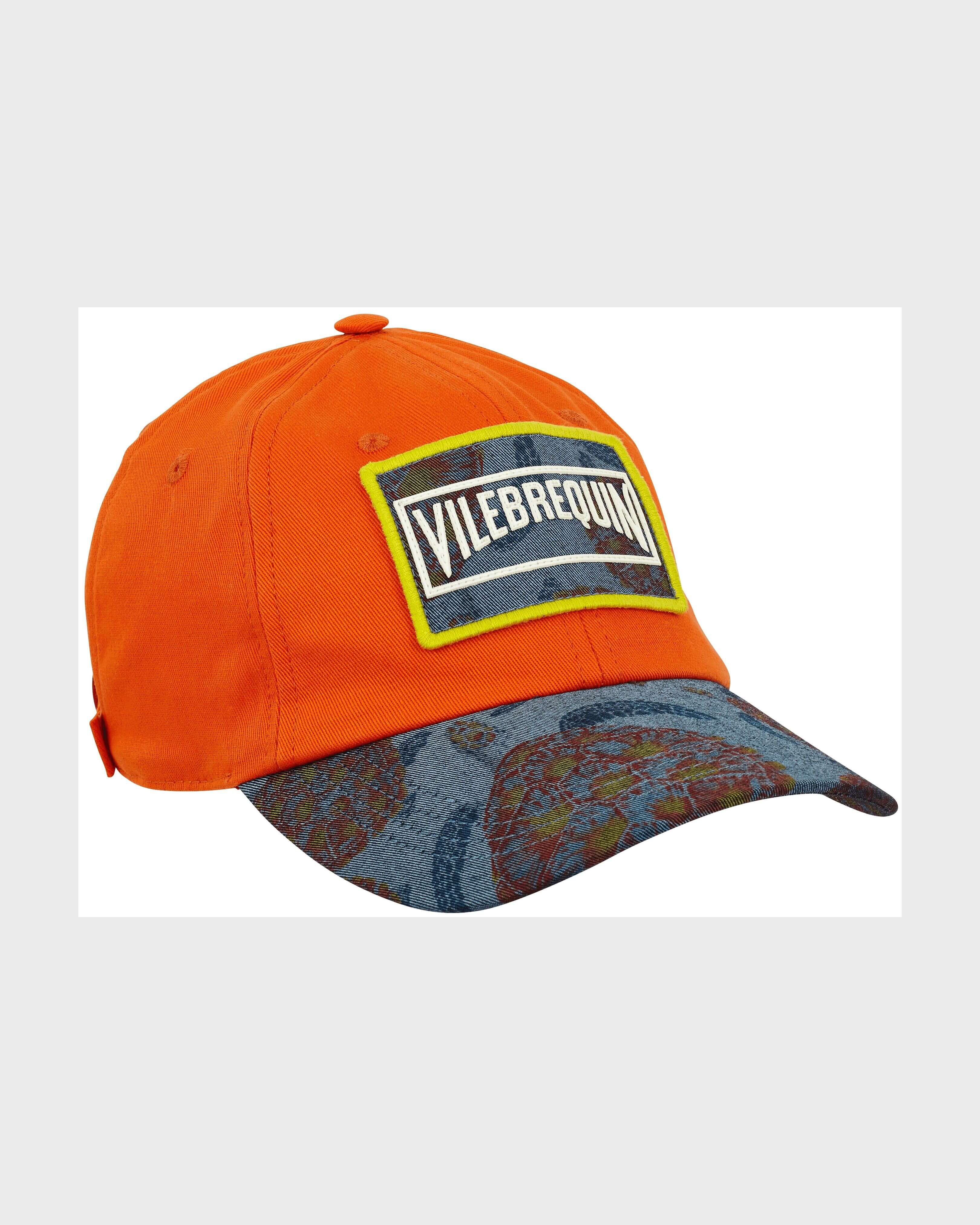 Men Cap printed Carapaces TOMATO front view