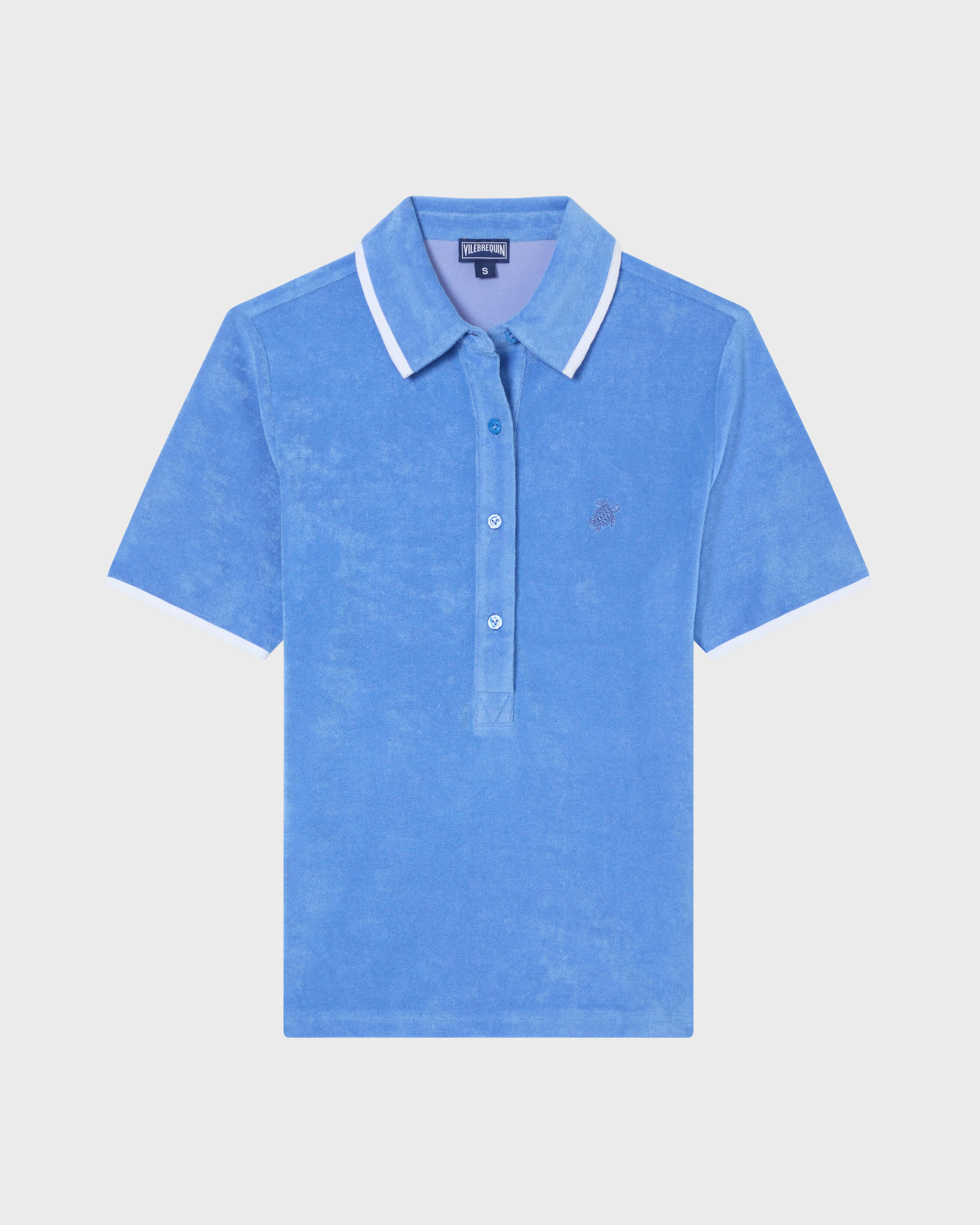 Polo donna in spugna tinta unita TRINIDAD front view