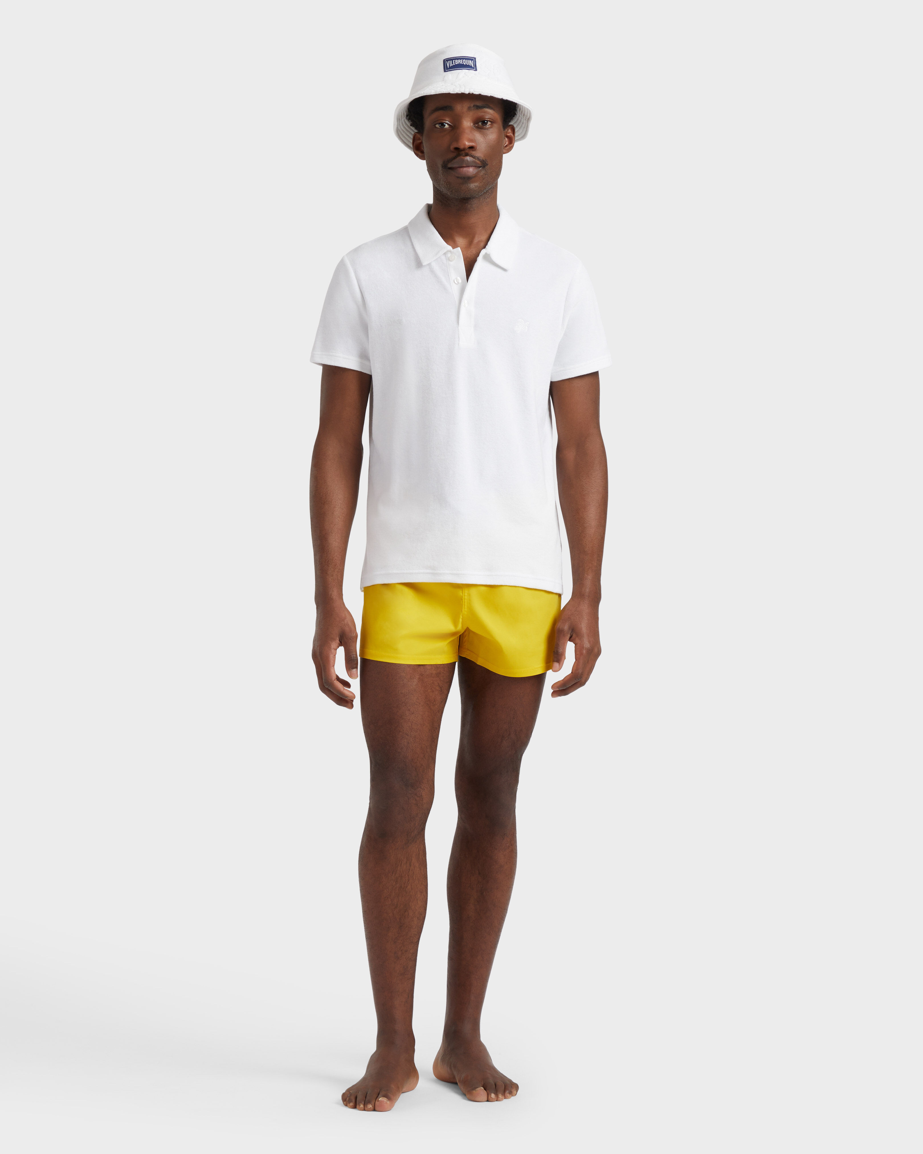 Men Swim Trunks Solid SUNFLOWER supp1 view