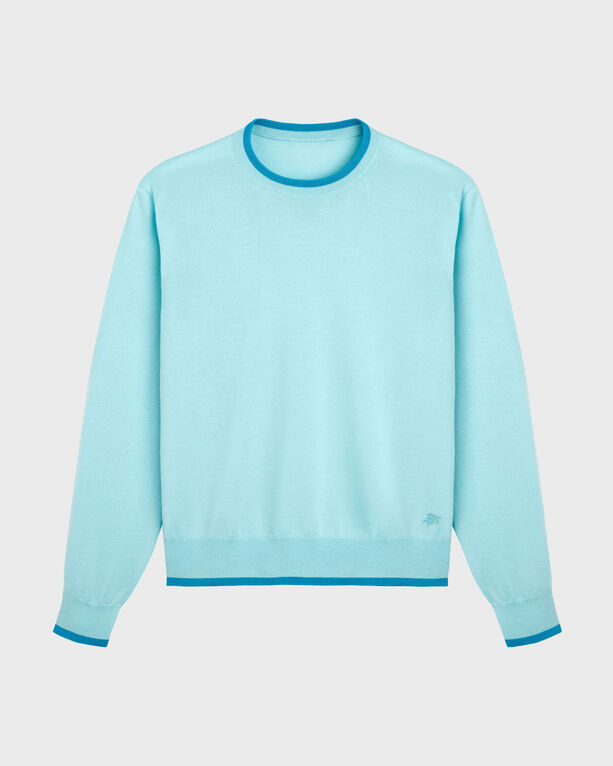 Vilebrequin - Rundhalspullover Aus Kaschmir, Seide Und Merinowolle Für Herren - Pullover - Pierre - Blau - Größe XXL Vilebrequin - Rundhalspullover Aus Kaschmir, Seide Und Merinowolle Für Herren - Pullover - Pierre - Blau - Größe XXL
