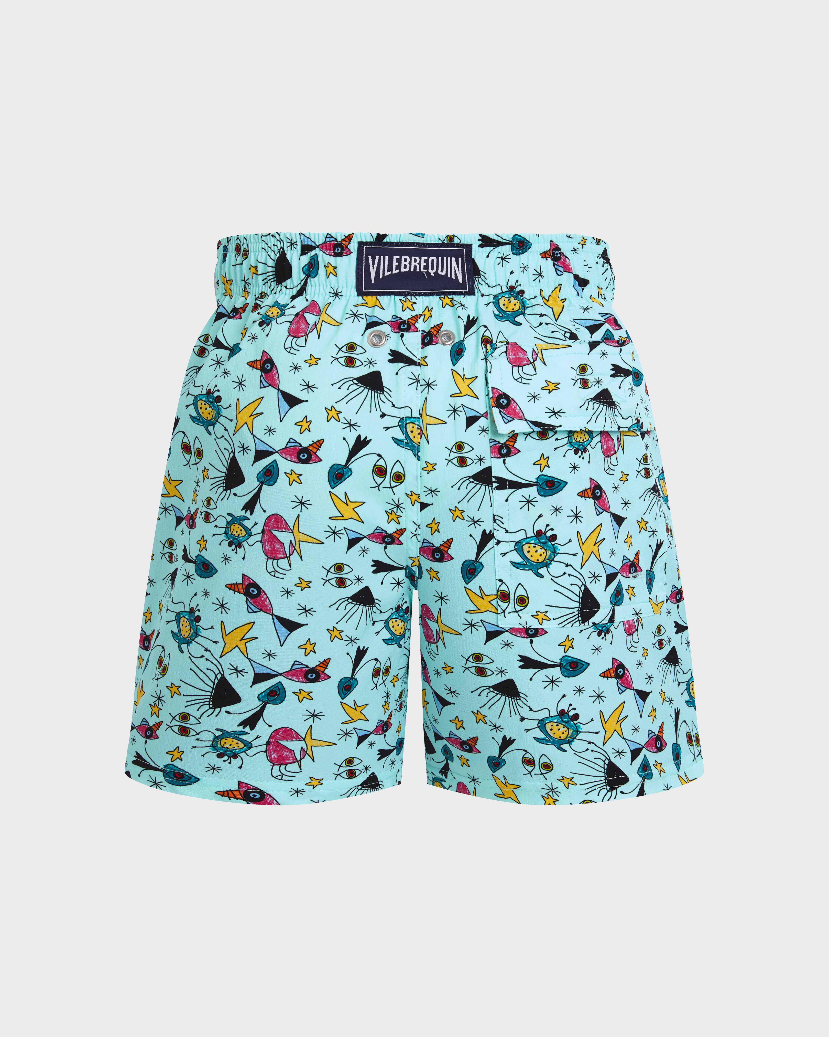 Boys Stretch Swim Shorts Aquatic Carnival OXYGENE back view