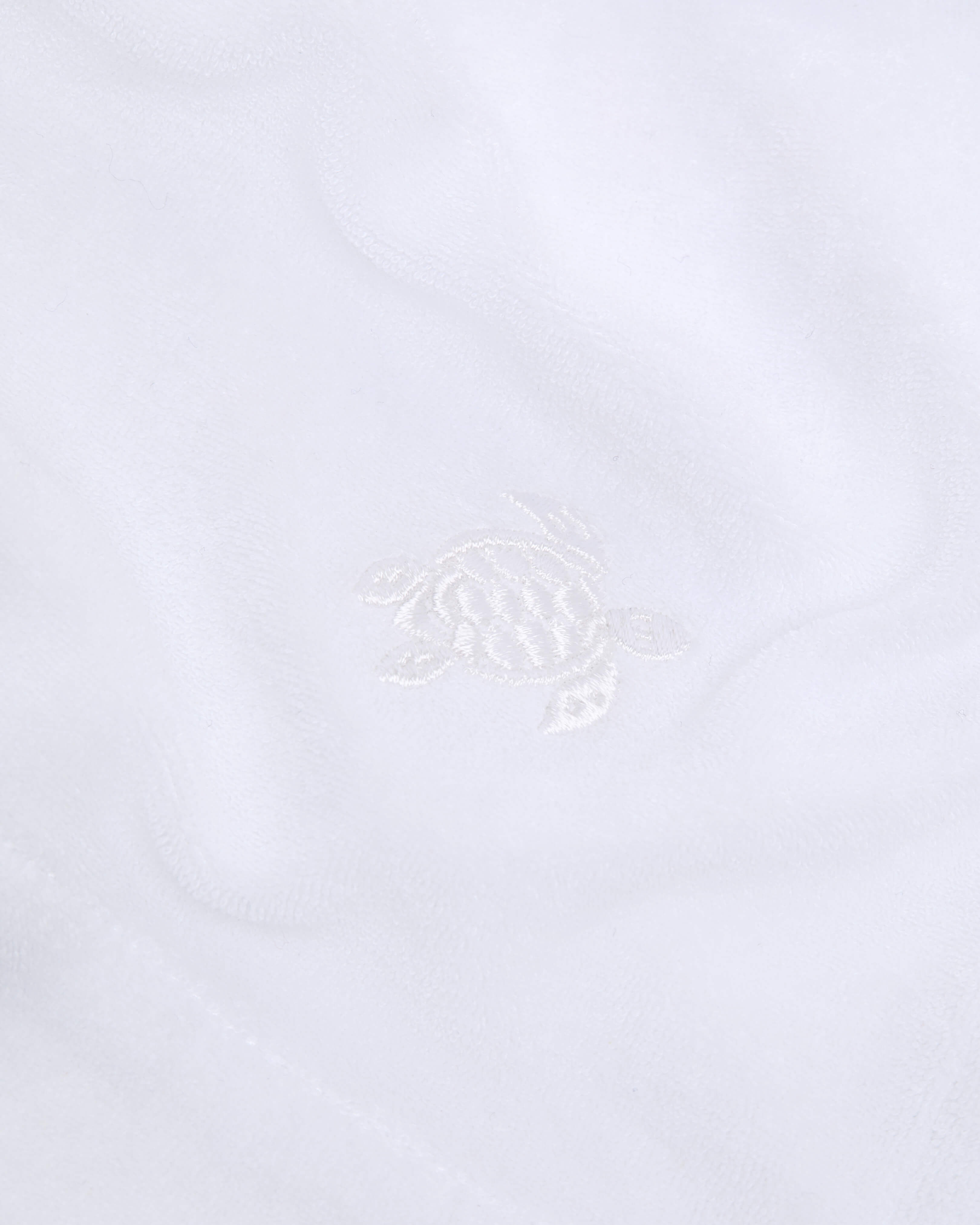 Caftano donna reversibile in spugna tinta unita BIANCO supp4 view