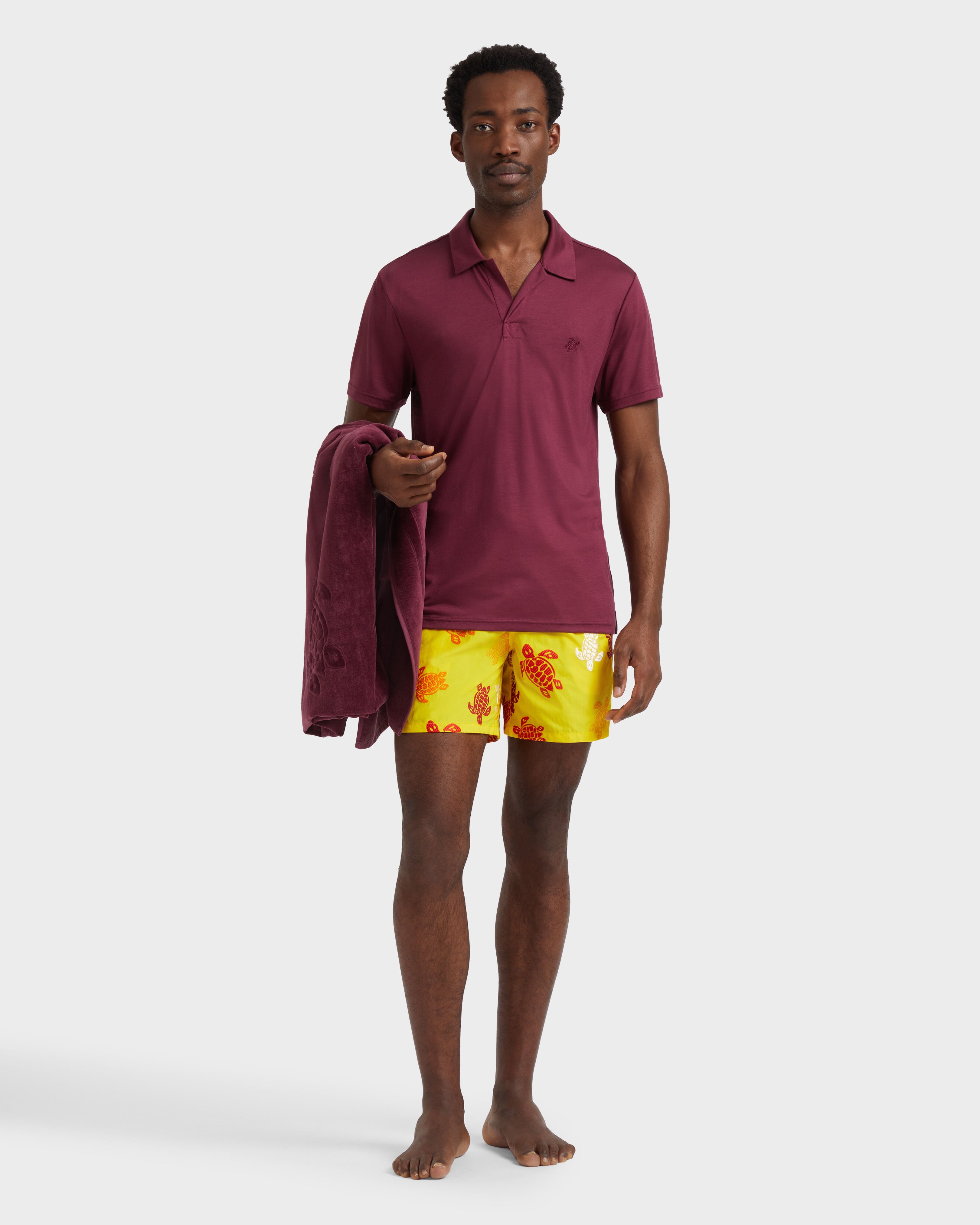 Men Swim Shorts Embroidered Tortue Multicolore - Limited Edition SUN supp1 view