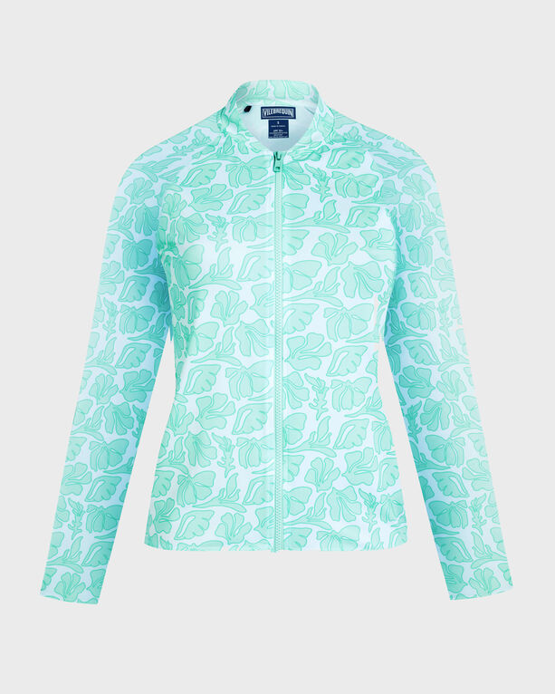 Vilebrequin - Langärmeliger Seashells Rashguard Mit Reißverschluss Für Damen - Rashguard - Flynn-zx - Weiss - Größe XL Vilebrequin - Langärmeliger Seashells Rashguard Mit Reißverschluss Für Damen - Rashguard - Flynn-zx - Weiss - Größe XL