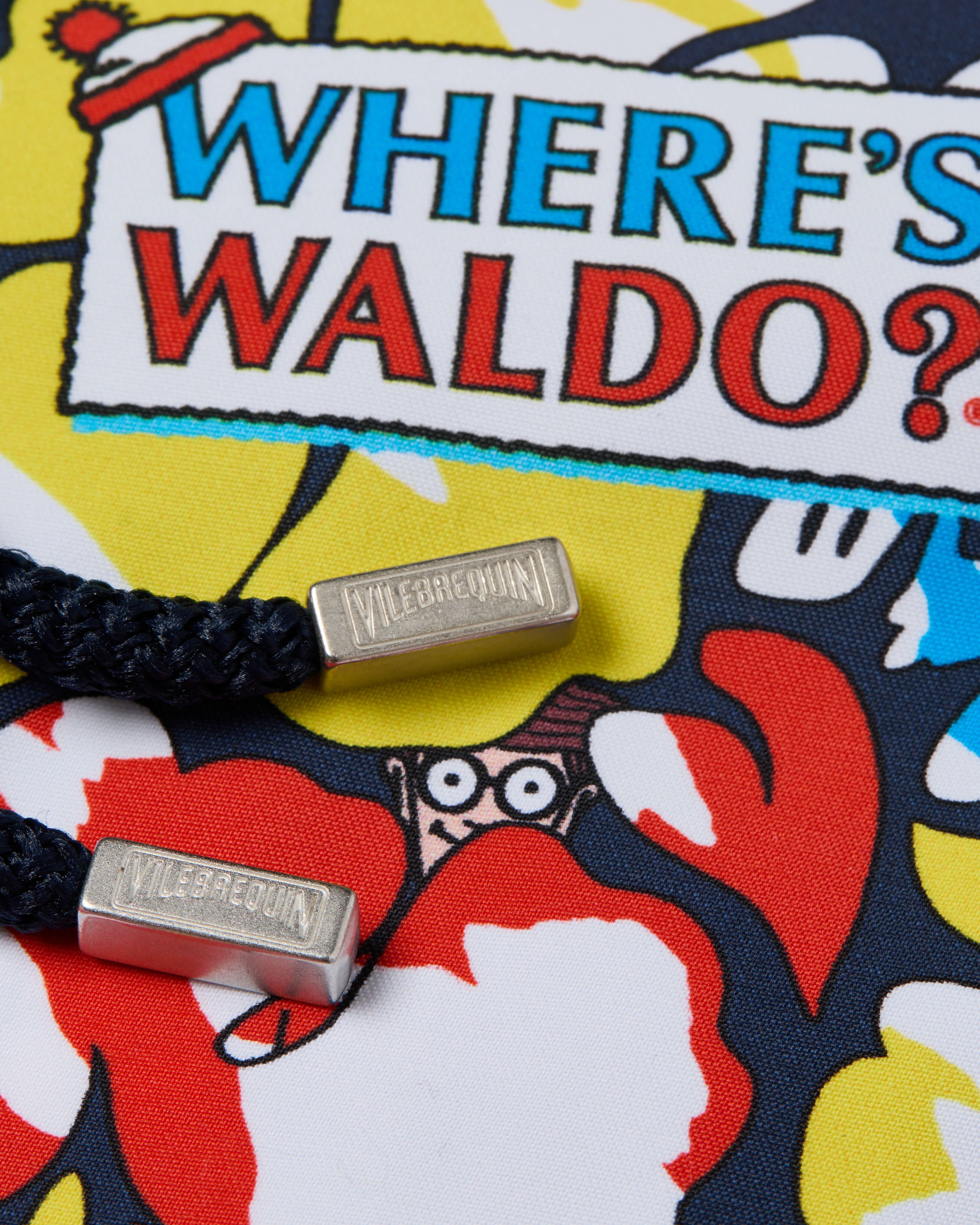 Tropico Waldo Badeshorts für Herren – Vilebrequin x Wo ist Walter? MARINEBLAU supp1 view
