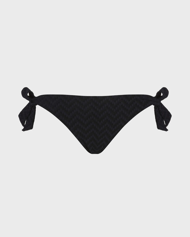 Vilebrequin - Women Bikini Bottom Mini Brief Jacquard Chevron - Swimwear - Flamme - Black - Size XS