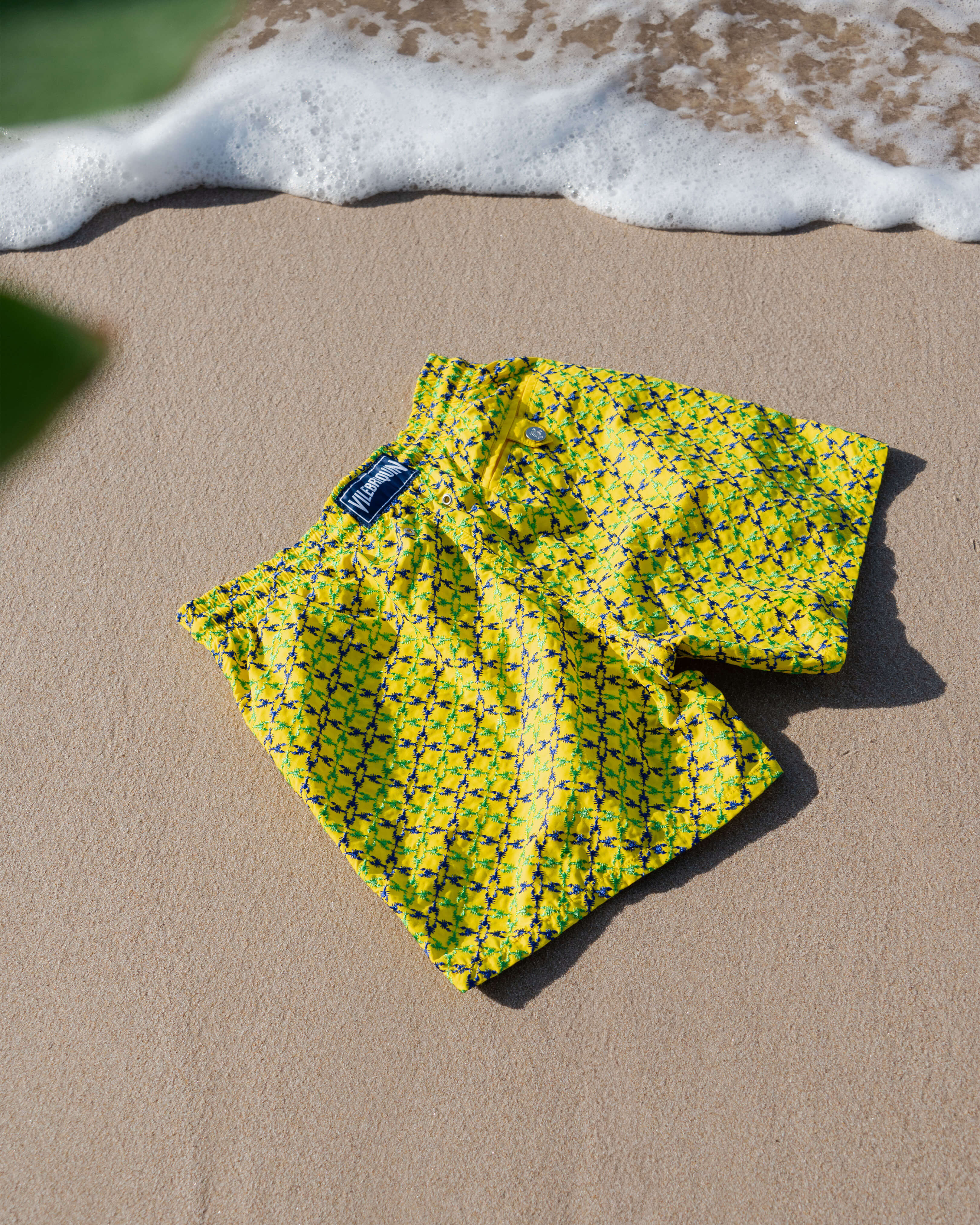 Men Swim Shorts Embroidered Homard Pixel - Limited Edition SUN override view
