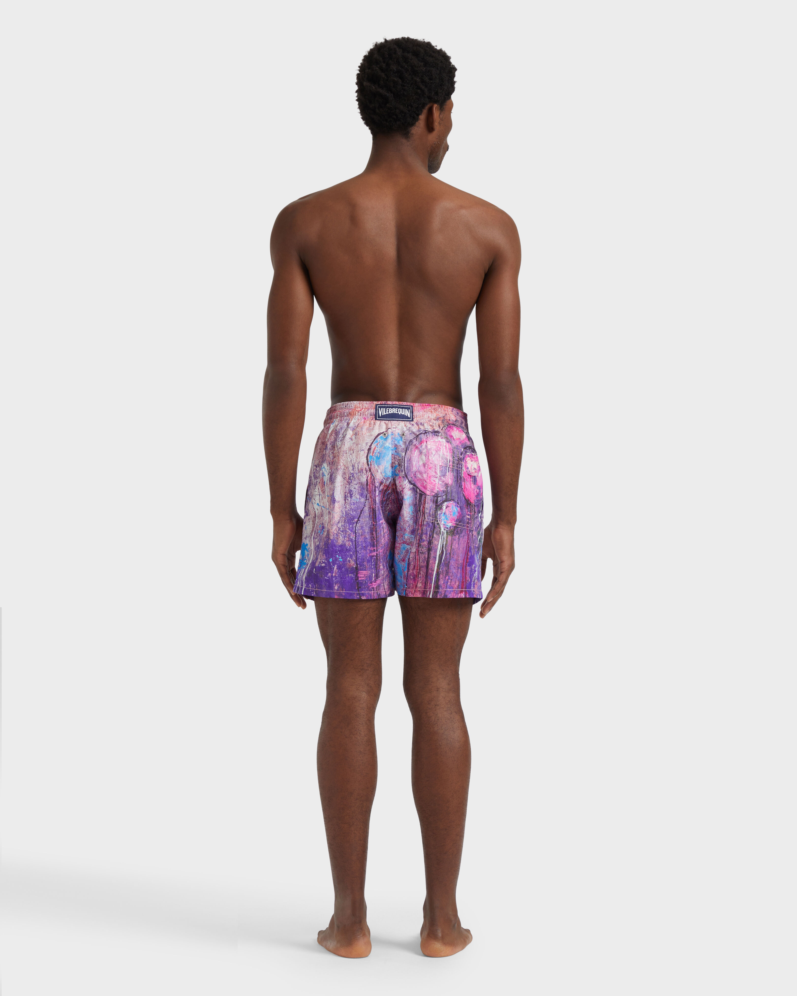 Men Swim Shorts Dripping Balloons GLYCINE backworn view