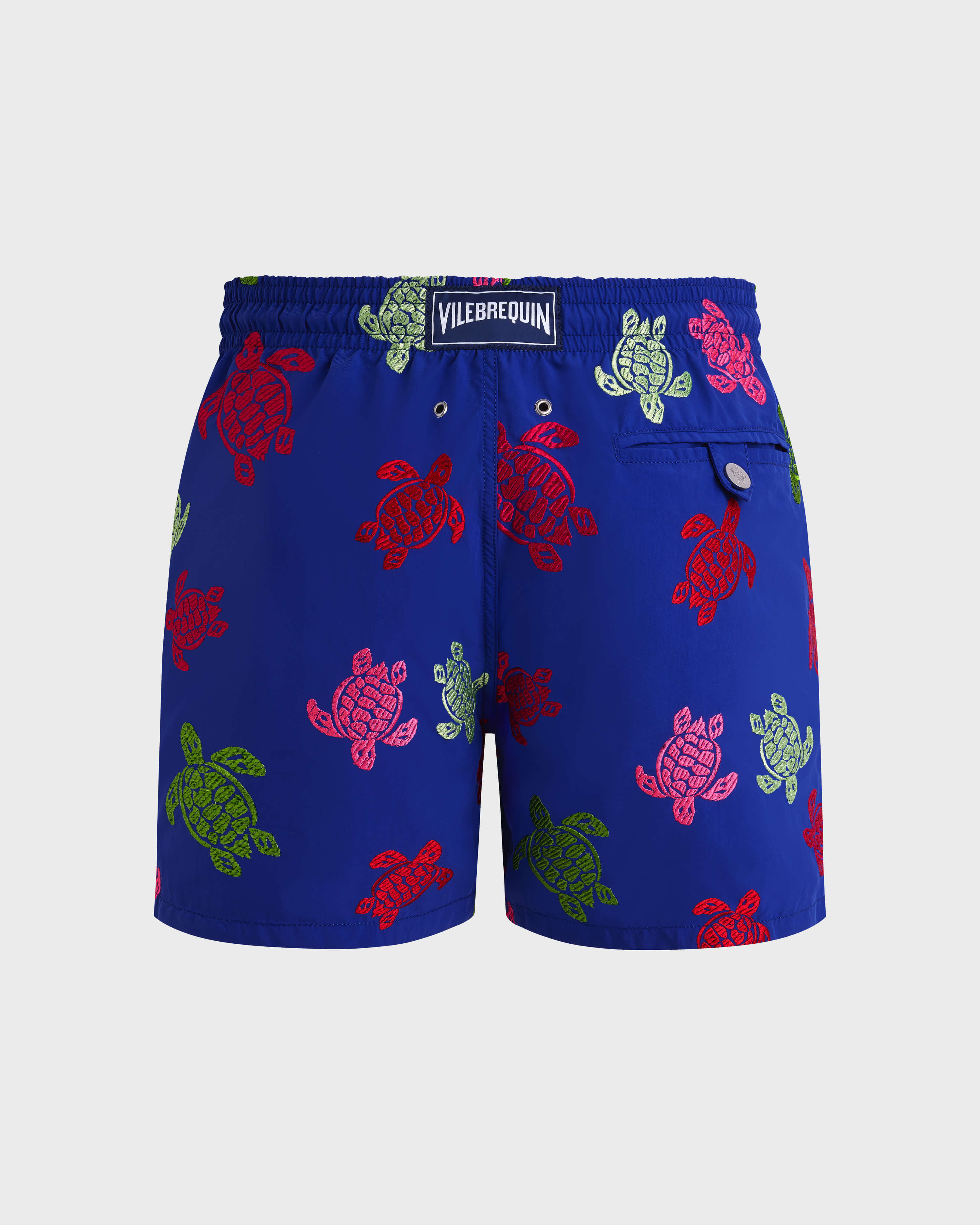 Men Swim Shorts Embroidered Tortue Multicolore - Limited Edition MARRAKECH back view