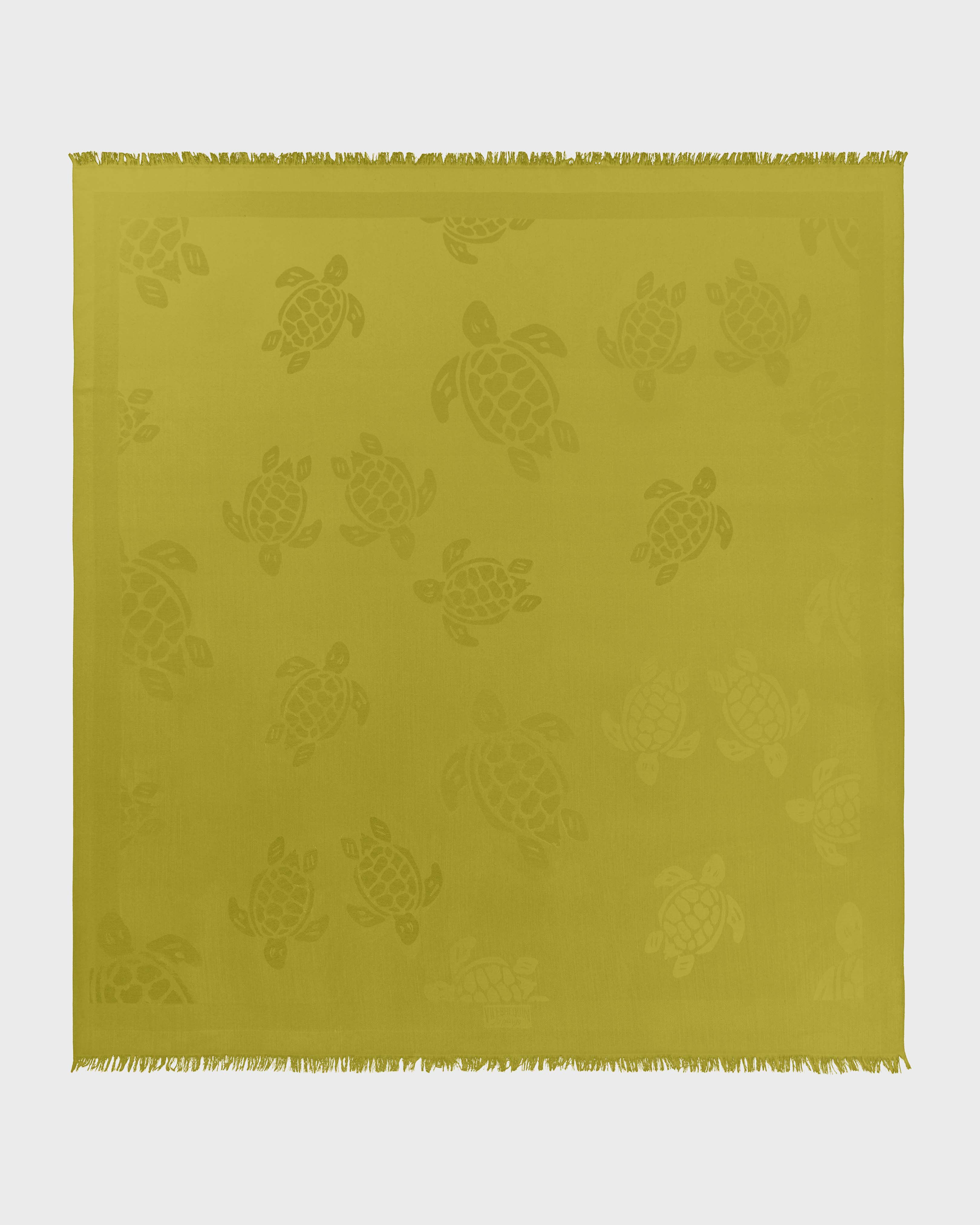 Ronde des Tortues Scarf MATCHA front view