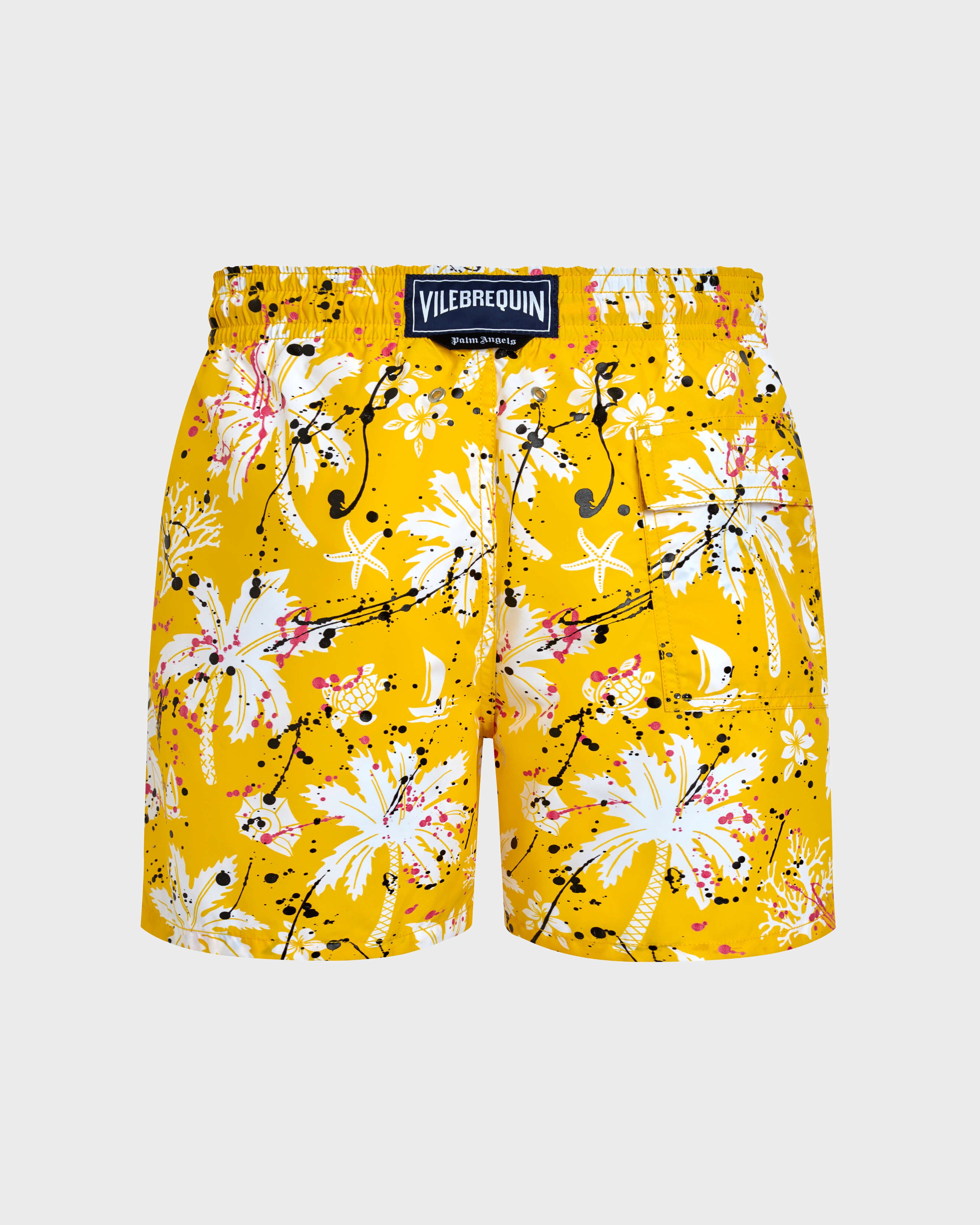 Men Swim Shorts Hawai Splash - VBQ x Palm Angels SUN back view