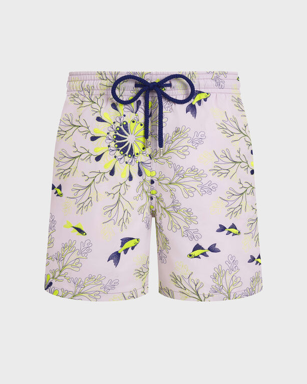Vilebrequin - Men Embroidered Swim Shorts Coral Mandala - Limited Edition - Swimwear - Mistral - Pink - Size XL