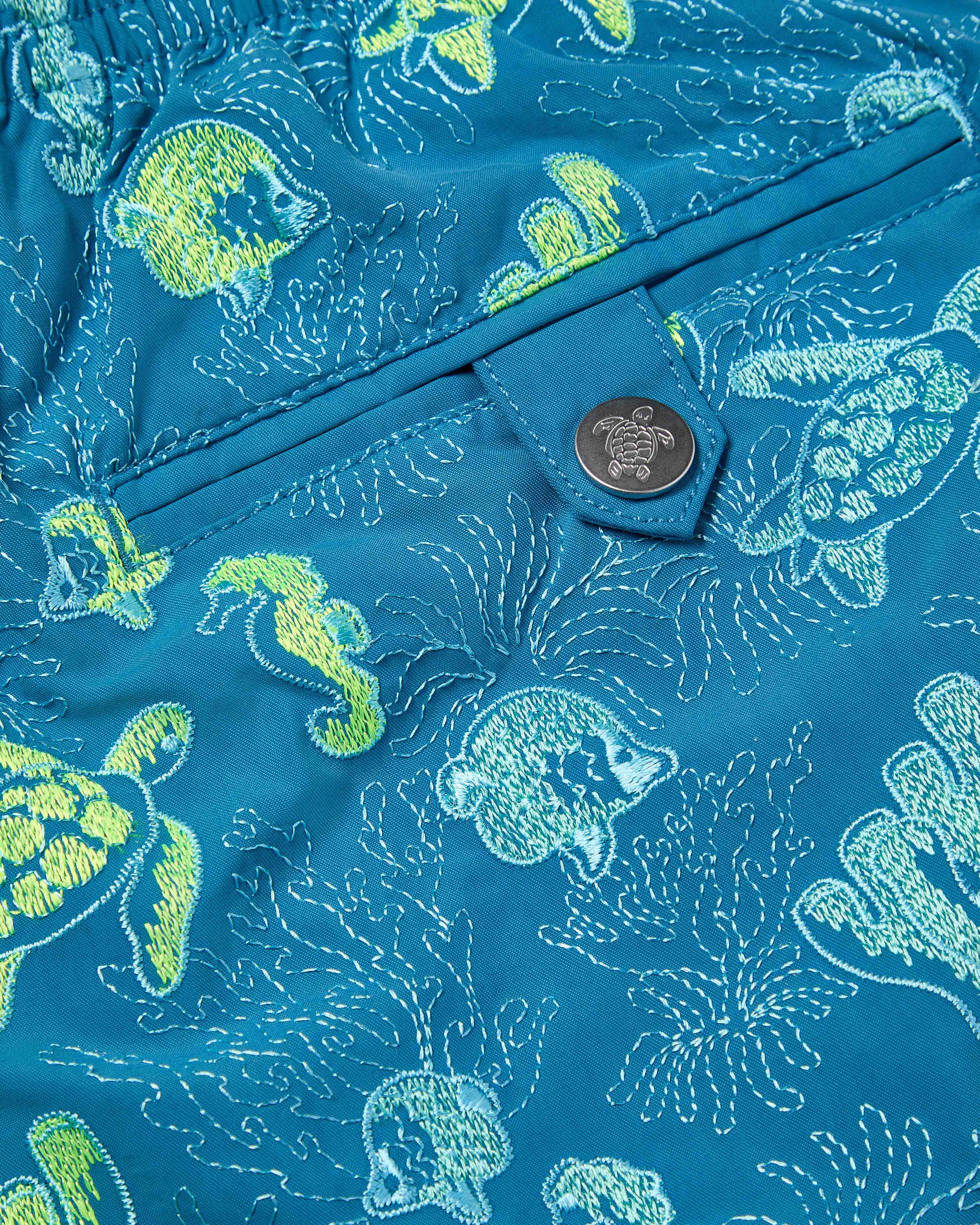 Men Embroidered Swim Trunks Aquatic Life - Limited Edition CALANQUE supp1 view