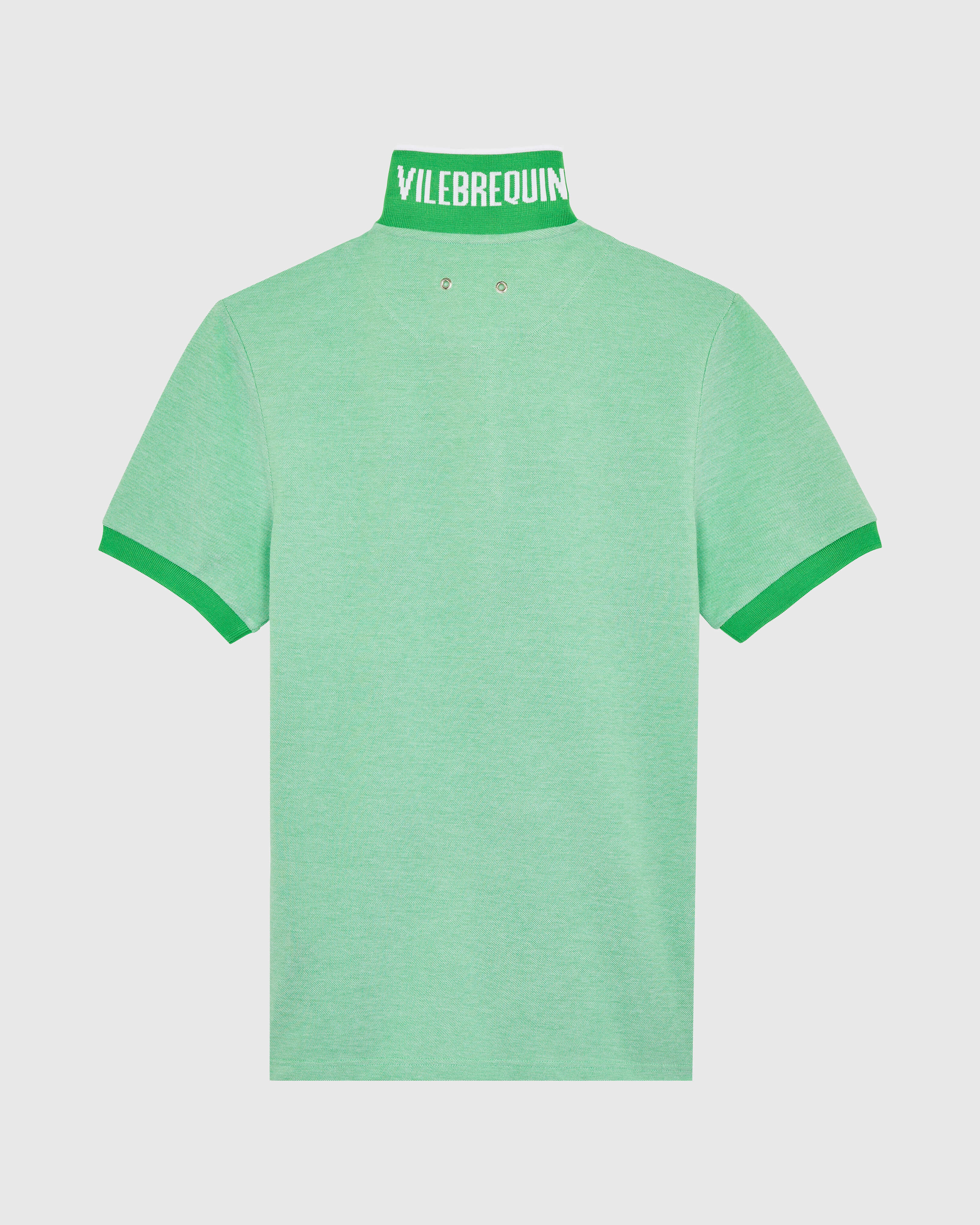 Men Organic Cotton Colour Changing Polo Shirt LASER back view