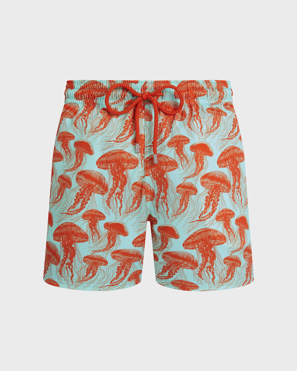 Vilebrequin - Men Stretch Short Swim Shorts Jellyfish Dance - Swimwear - Monrise - Green - Size L