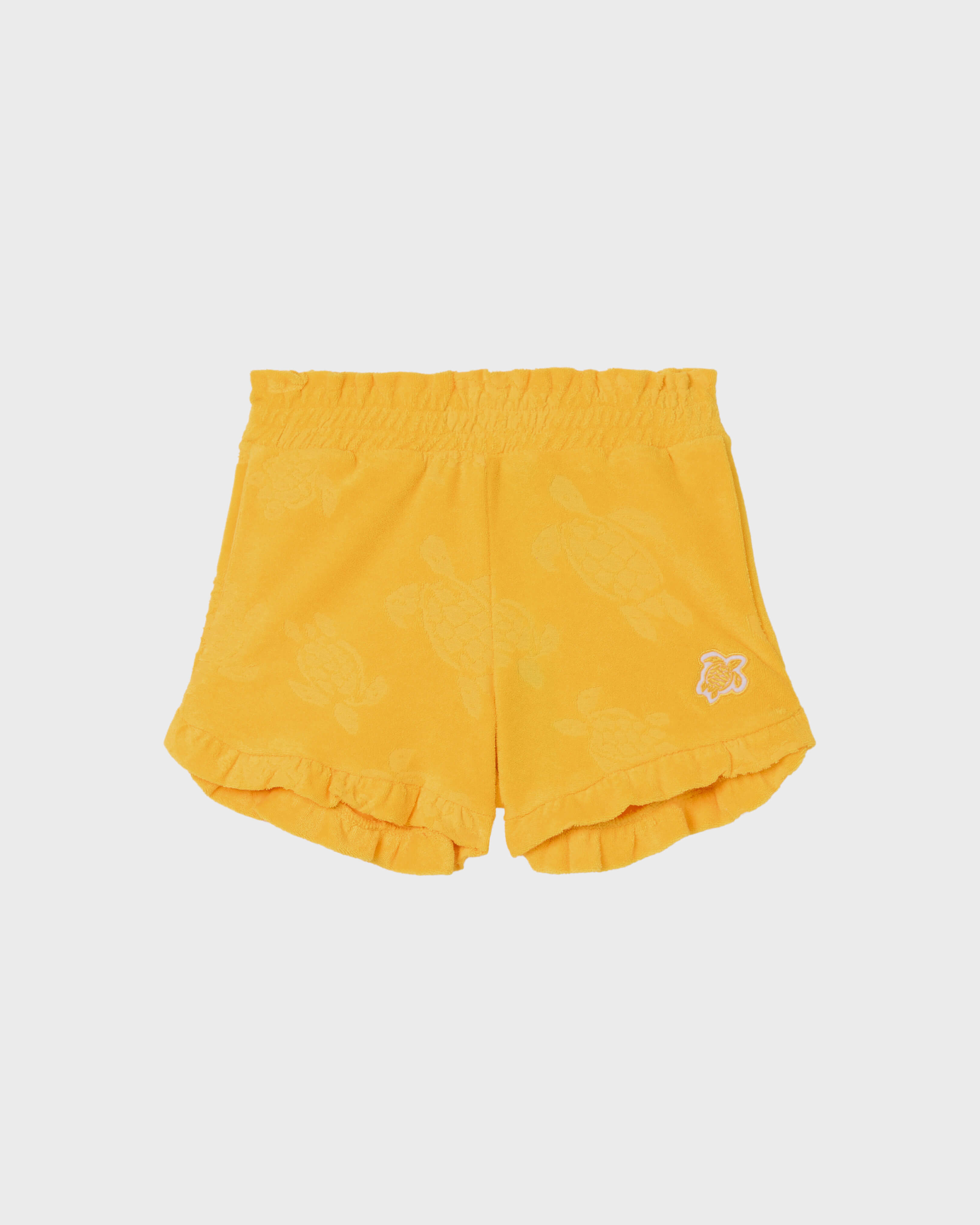 Short en éponge Tortue jacquard fille MAÏS front view