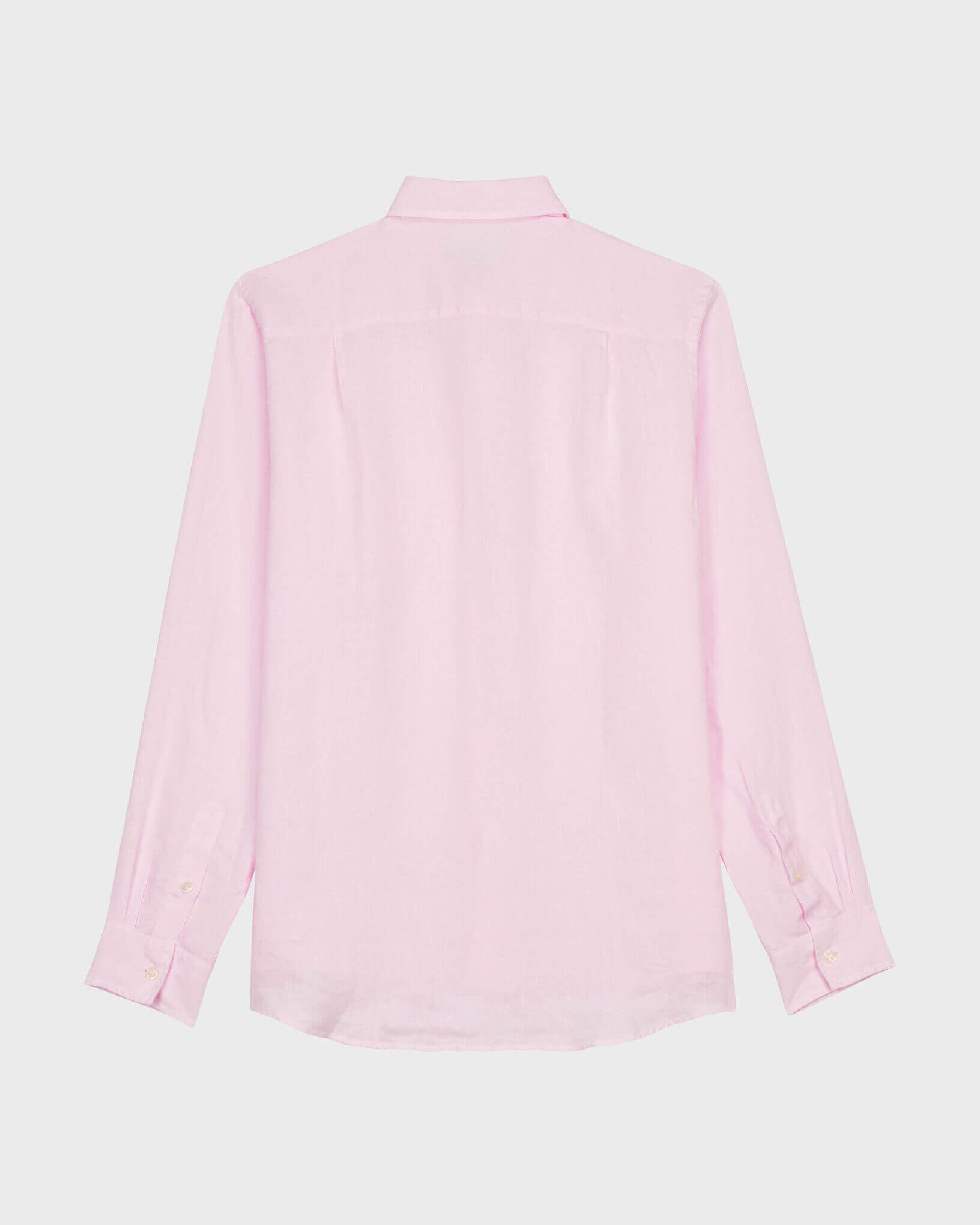 Camisa de lino lisa para hombre BALLET SHOE back view