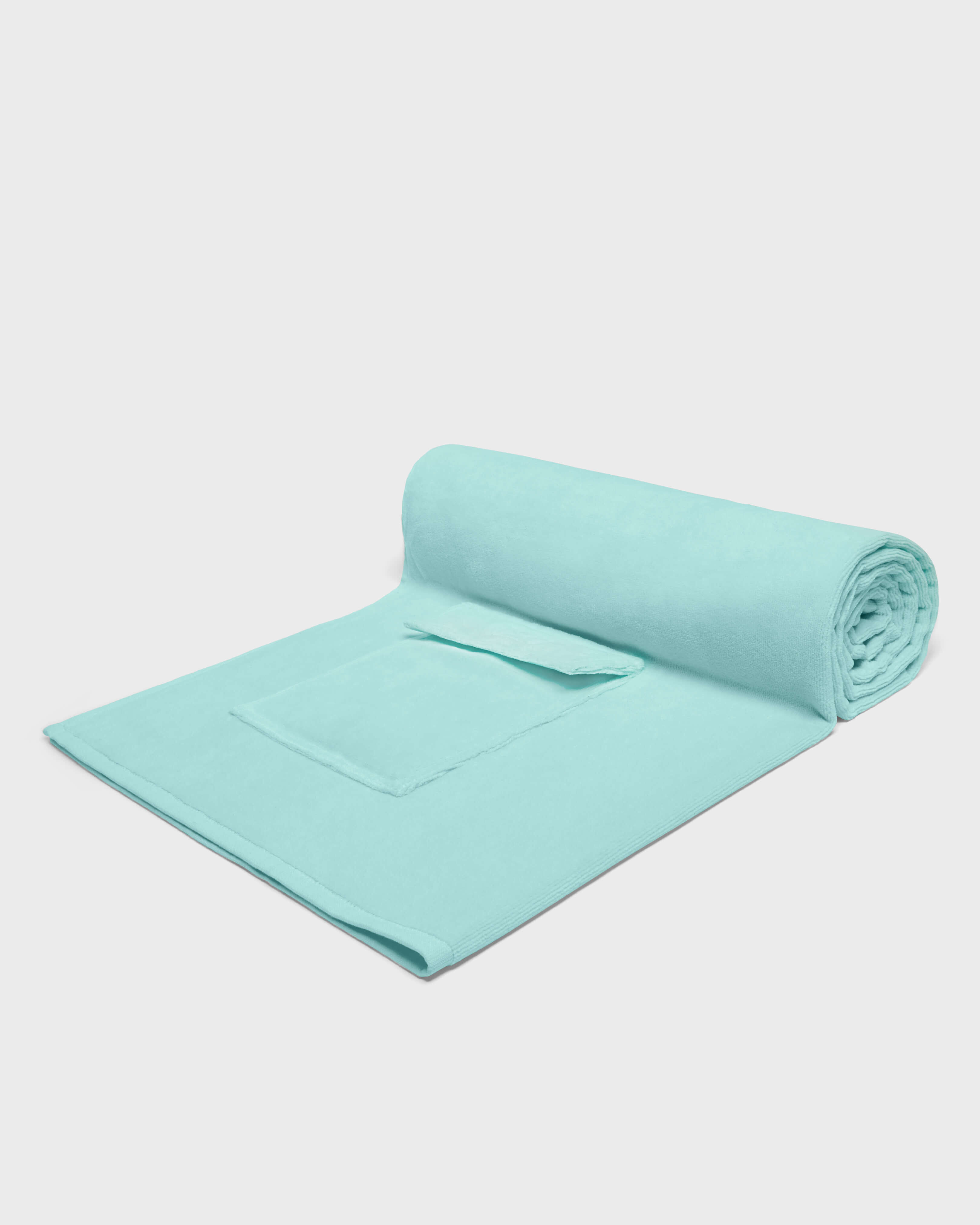 Organic Cotton Beach Towel with Flap Pocket BLUE NOTE supp4 view
