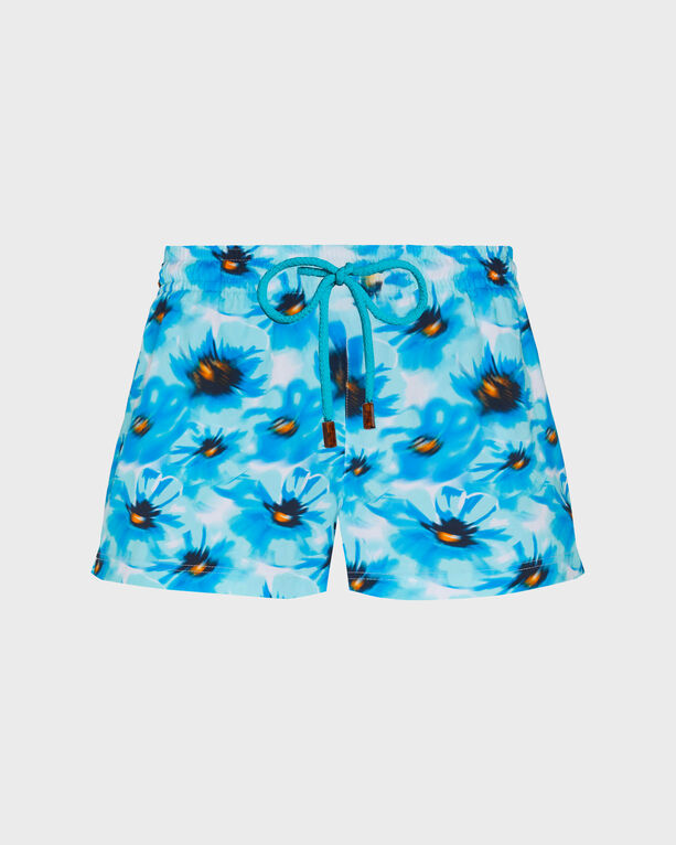 Vilebrequin - Poppies Stretch-badeshorts Für Damen - Shorty - Fabya - Blau - Größe L Vilebrequin - Poppies Stretch-badeshorts Für Damen - Shorty - Fabya - Blau - Größe L