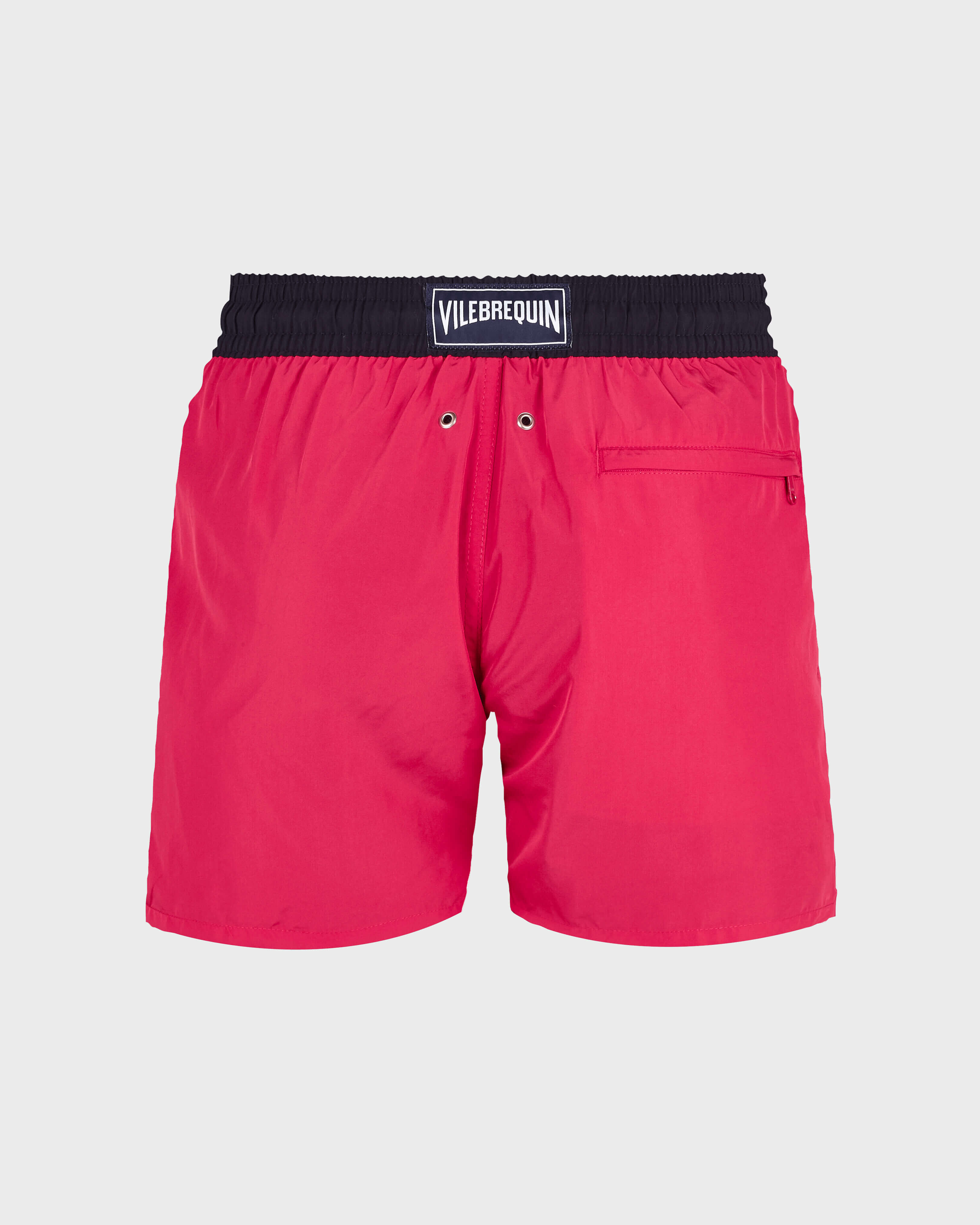 Maillot de bain homme Ultra léger et pliable Bicolore GROSEILLE back view