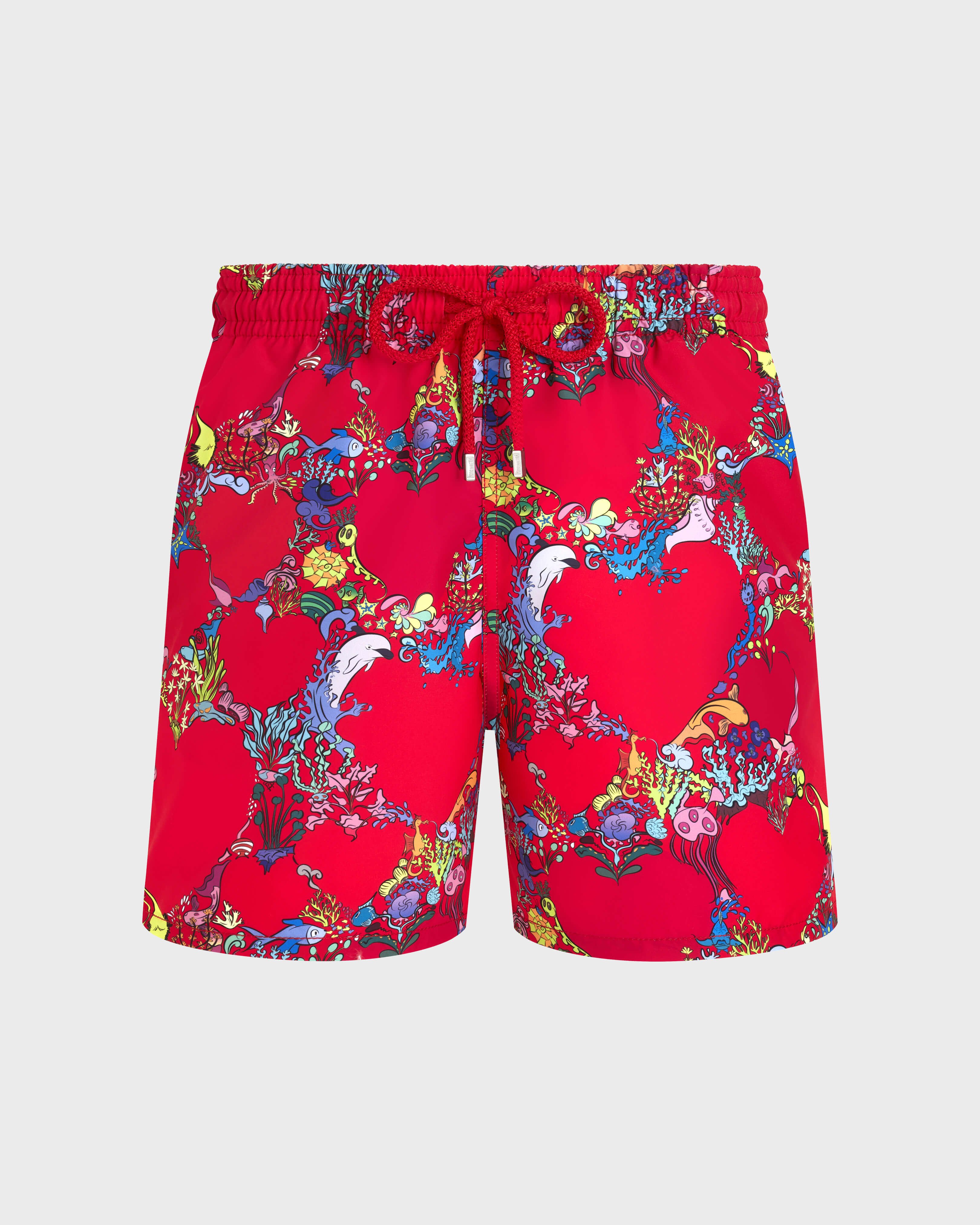 Amor Badeshorts für Herren MOHNROT front view