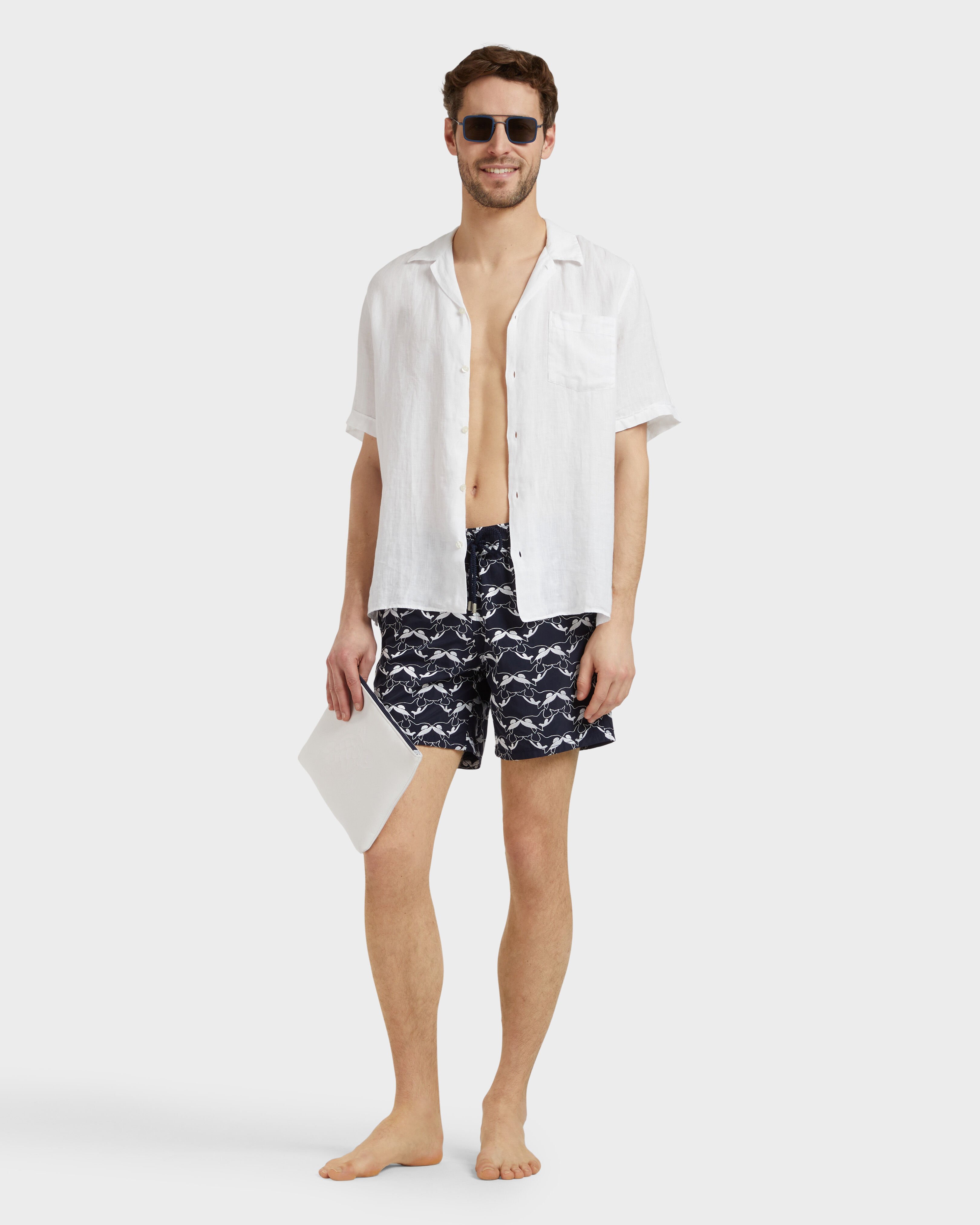 Men Swim Shorts Embroidered Orcas - Limited Edition NAVY supp1 view